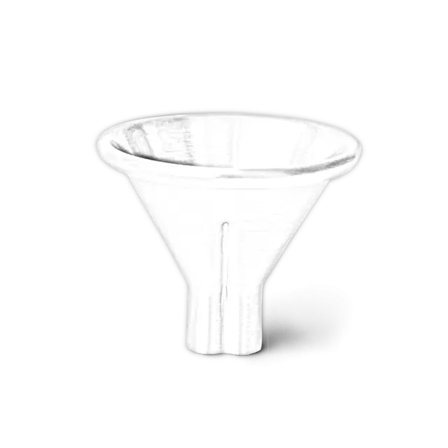 Clear funnel for easy pouring and transferring liquids or dry ingredients.