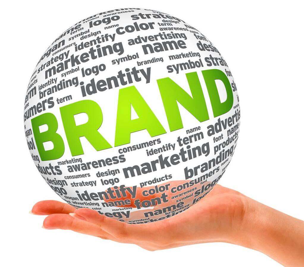 Boost Your Brand with Yeti Laser Engraving Discounts - Hand holding a globe highlighting the word 'BRAND'.