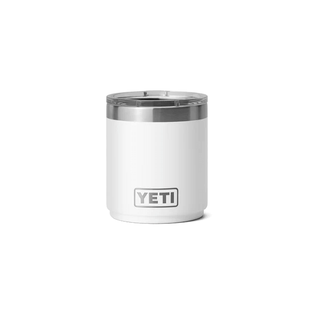 Casual white YETI mug, perfect for keeping drinks warm or cold, ideal for daily use.