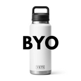 Custom Engraved | 36 OZ (1065ML) YETI RAMBLER Bottle With Chug Lid | BYO Option Available