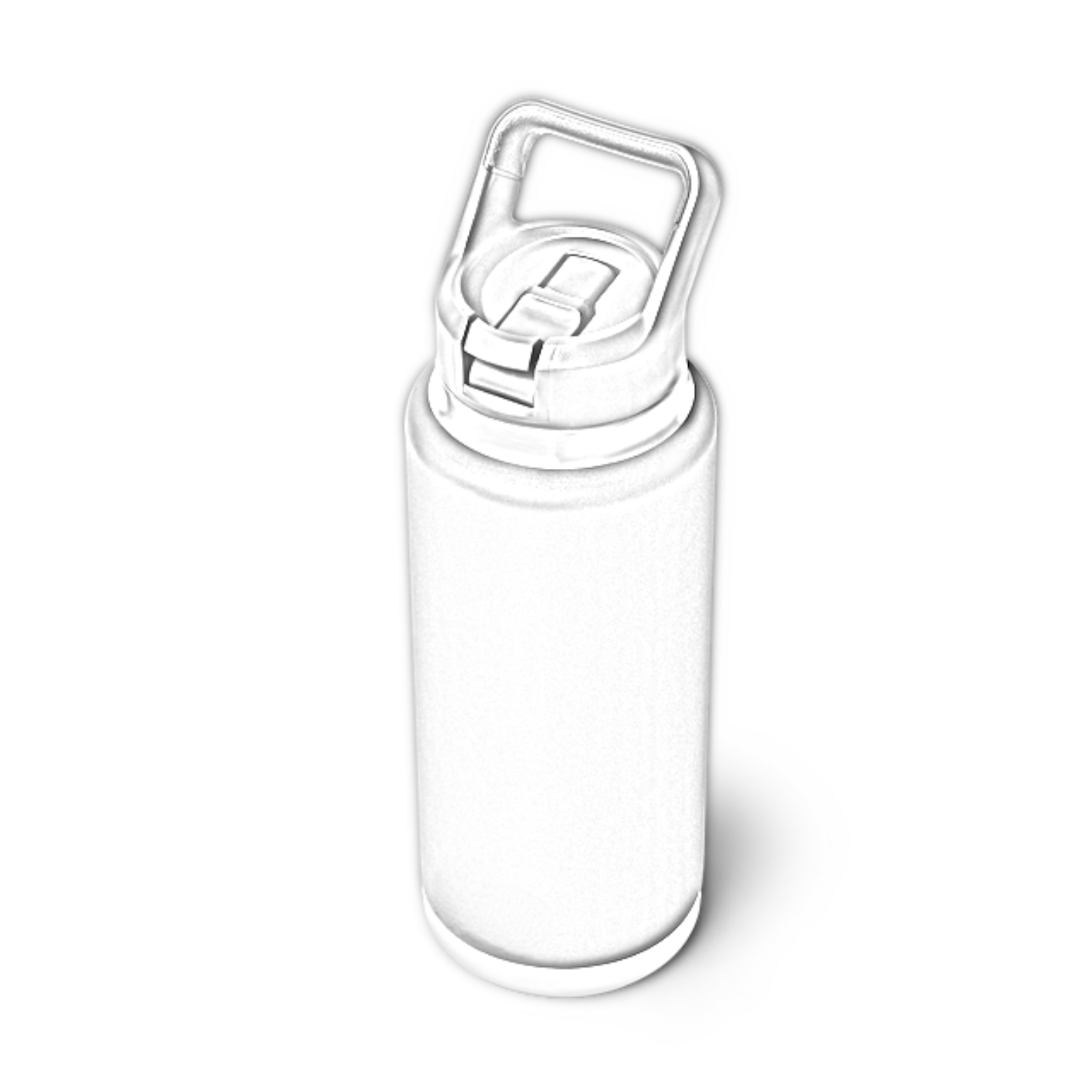 Customisable 36 OZ (1065ML) YETI® RAMBLER Bottle With Straw Lid - Single/Double Side Engraving