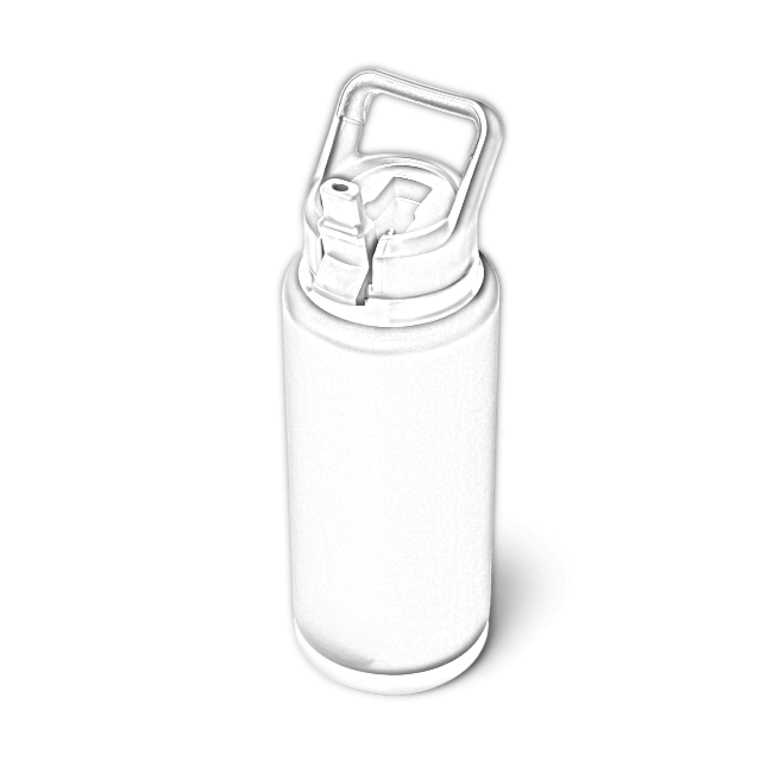 Customisable 36 OZ (1065ML) YETI® RAMBLER Bottle With Straw Lid - Single/Double Side Engraving