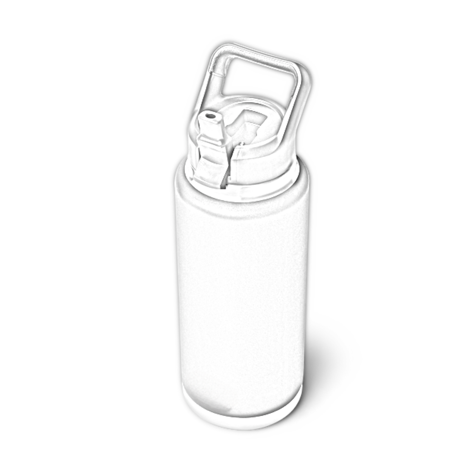 Customisable 36 OZ (1065ML) YETI® RAMBLER Bottle With Straw Lid - Single/Double Side Engraving