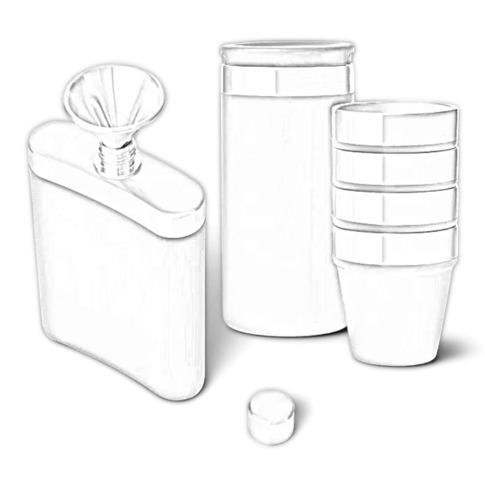 YETI® Flask & Shot Glasses Bundle