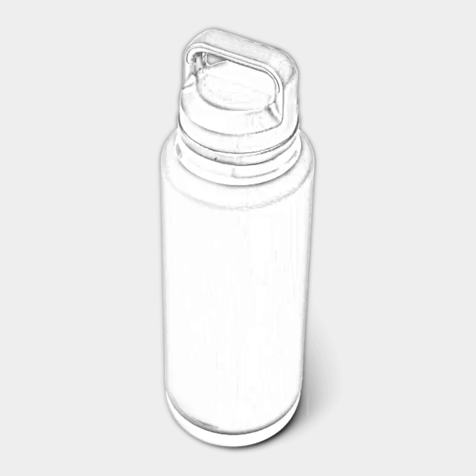 Customizable 46 oz YETI Rambler Bottle with chug lid, engraved by ETCH Laser Engraving, shown in the image.