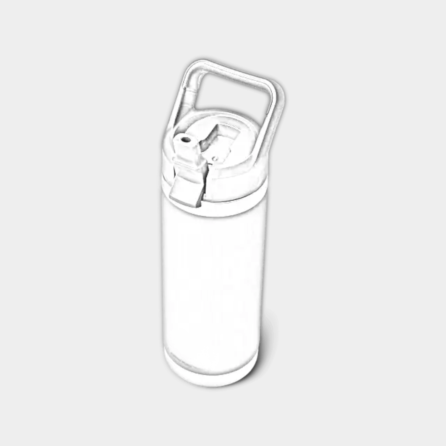 Customizable 18 oz YETI Rambler straw bottle with engraved ETCH Laser design, featuring stainless steel construction and leak-proof lid.