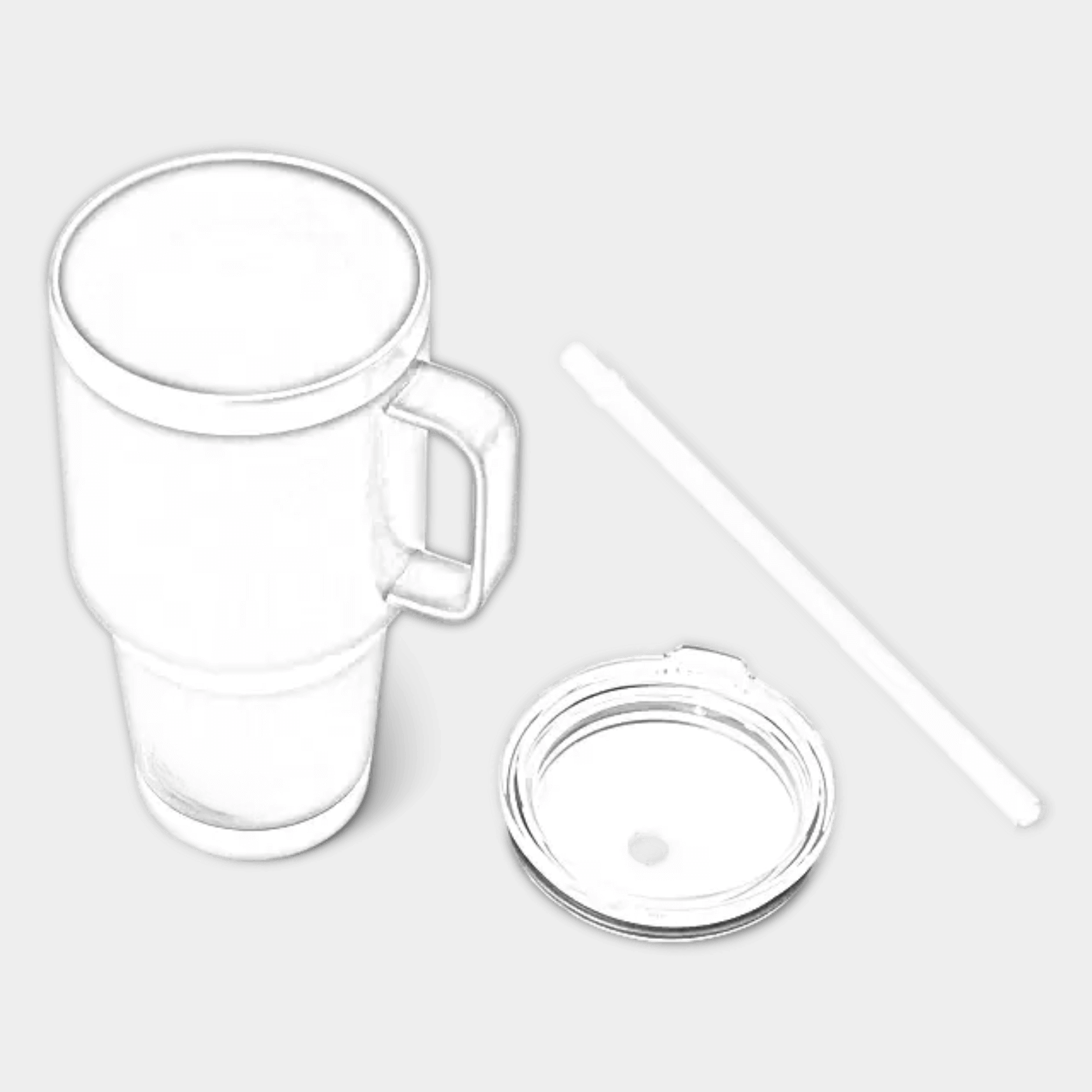 Customizable 35 oz YETI Rambler straw mug with laser-engraved design, featuring stainless steel construction and durable lid.