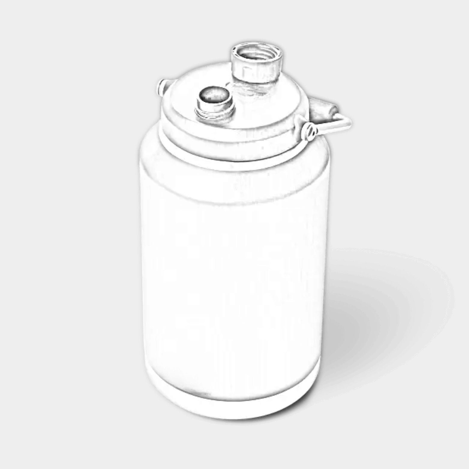 Customizable one-gallon YETI Rambler jug with etched laser engraving, featuring a durable stainless steel design and ergonomic handle.