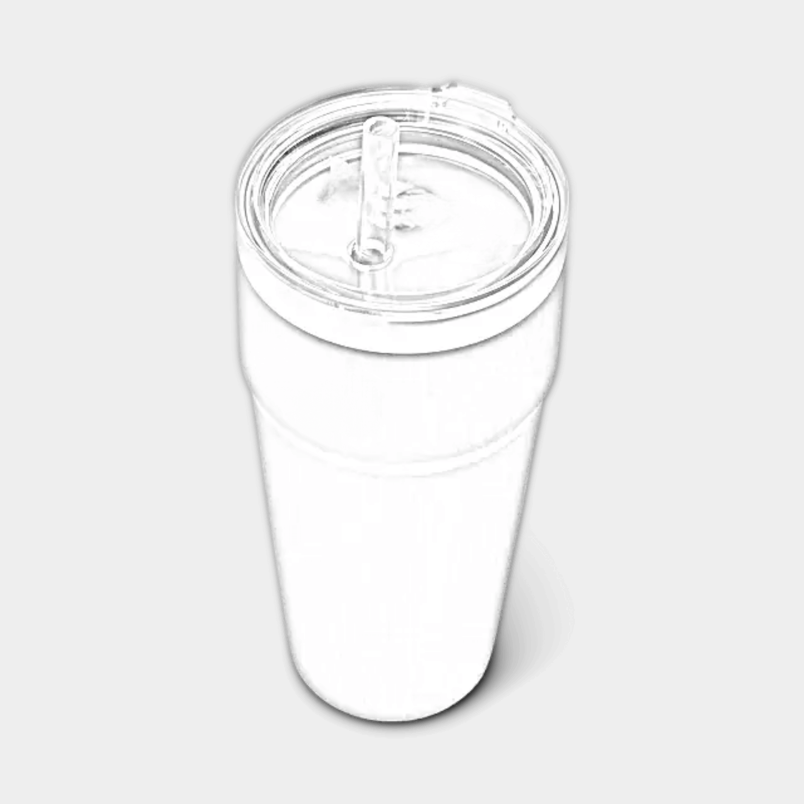 Customizable 26 oz YETI Rambler straw stackable cup with laser-engraved ETCH logo, durable stainless steel design