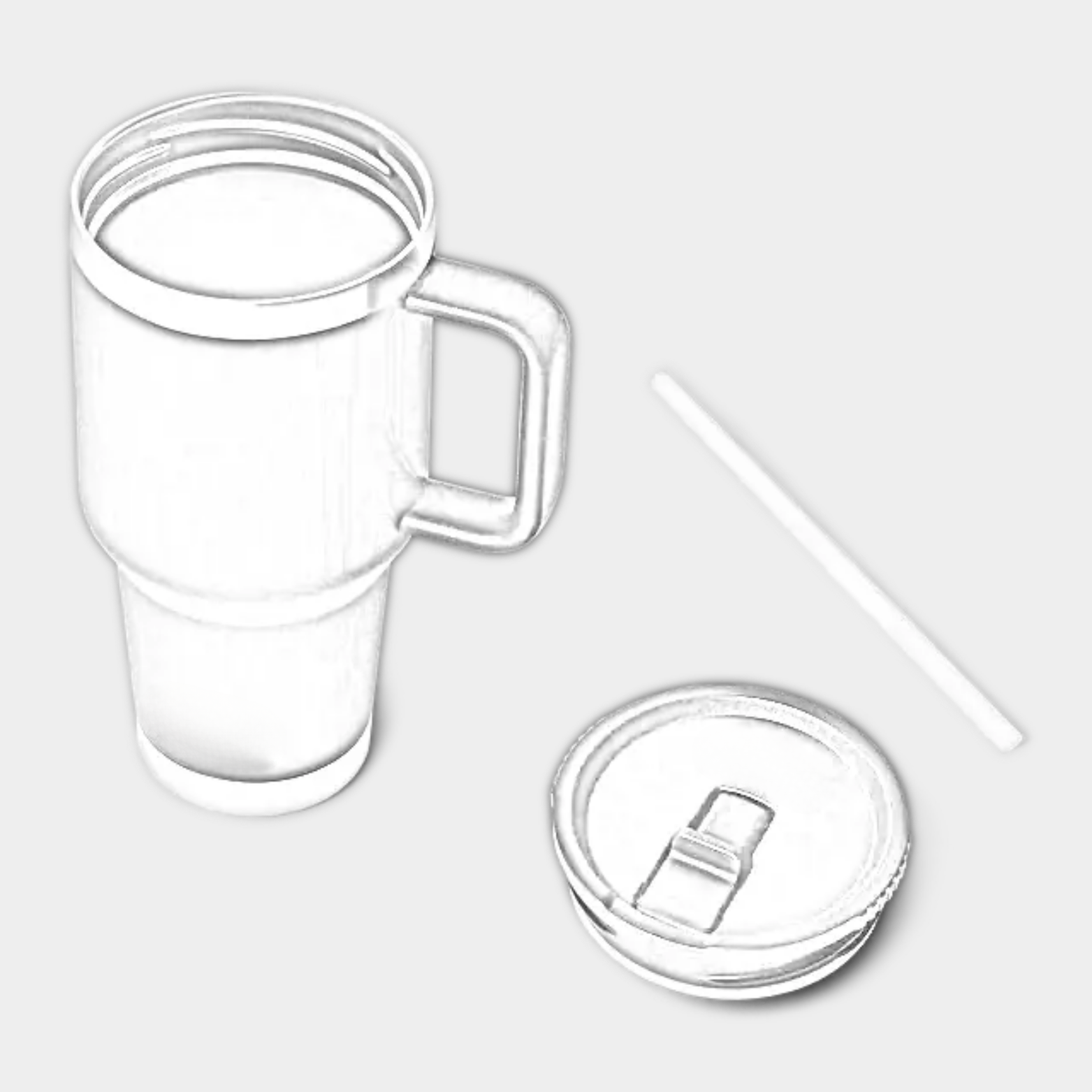 Customisable 30 oz YETI Rambler travel straw mug with laser-engraved design, durable stainless steel construction, and spill-resistant lid.