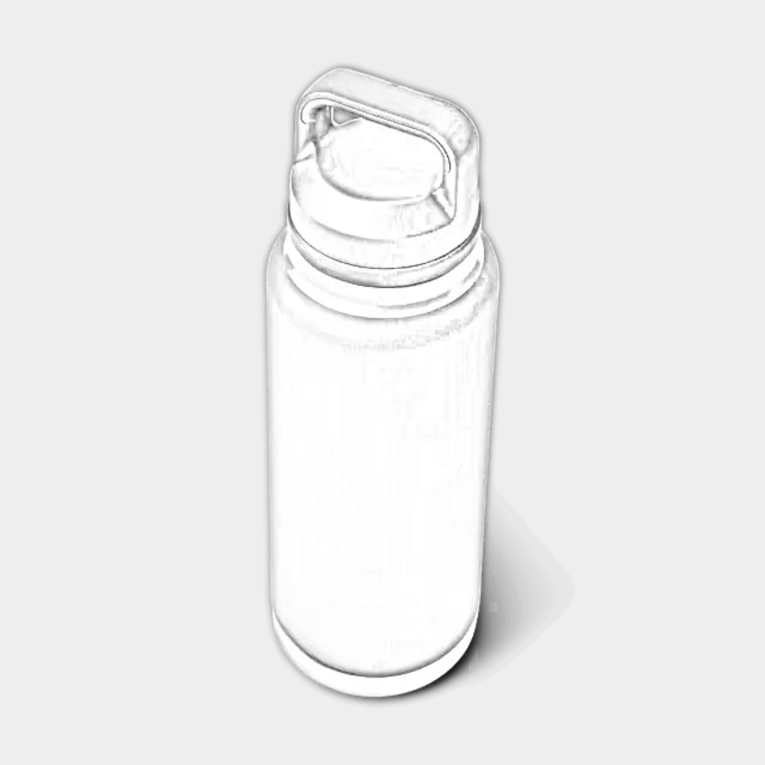 Customizable 36 oz YETI Rambler bottle with chug lid, engraved with ETCH Laser Engraving, shown with a sleek design.