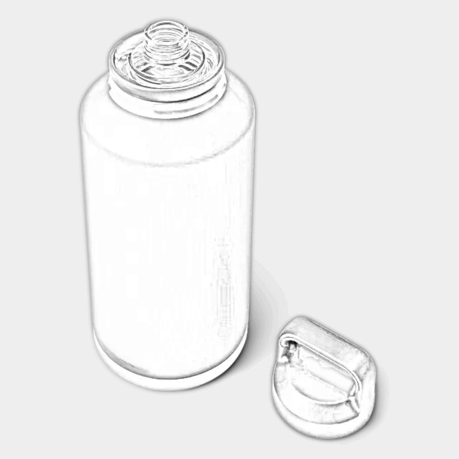 Customisable 64 oz YETI Rambler bottle with chug lid featuring ETCH Laser Engraving design on stainless steel bottle.