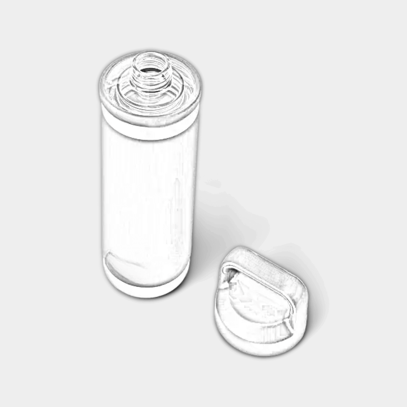 Customizable 18 oz YETI Rambler bottle with chug lid featuring laser engraved ETCH branding on stainless steel.