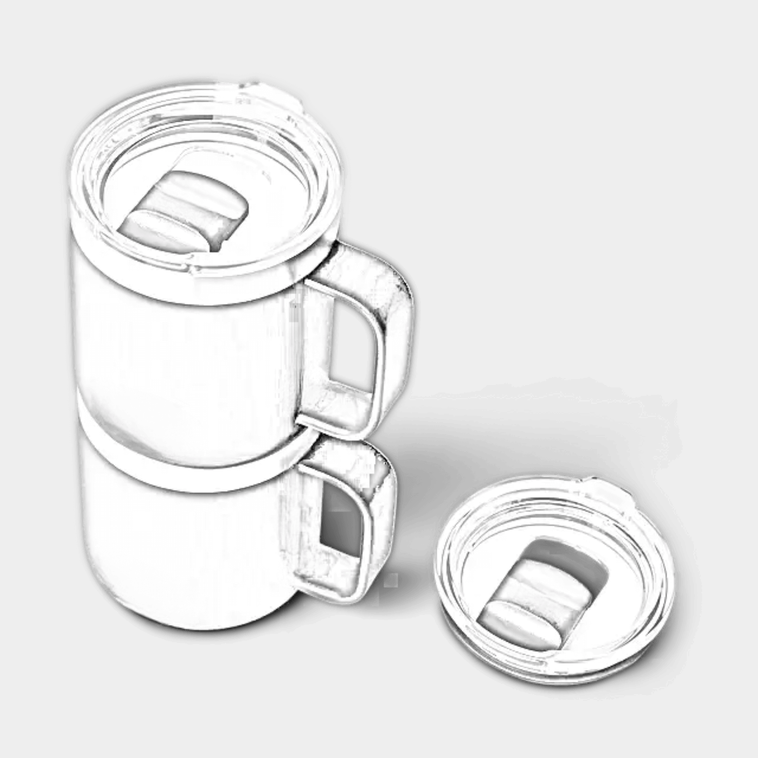Customisable 10 oz YETI Rambler stackable mug with Durasip ceramic lining, engraved by ETCH Laser Engraving.