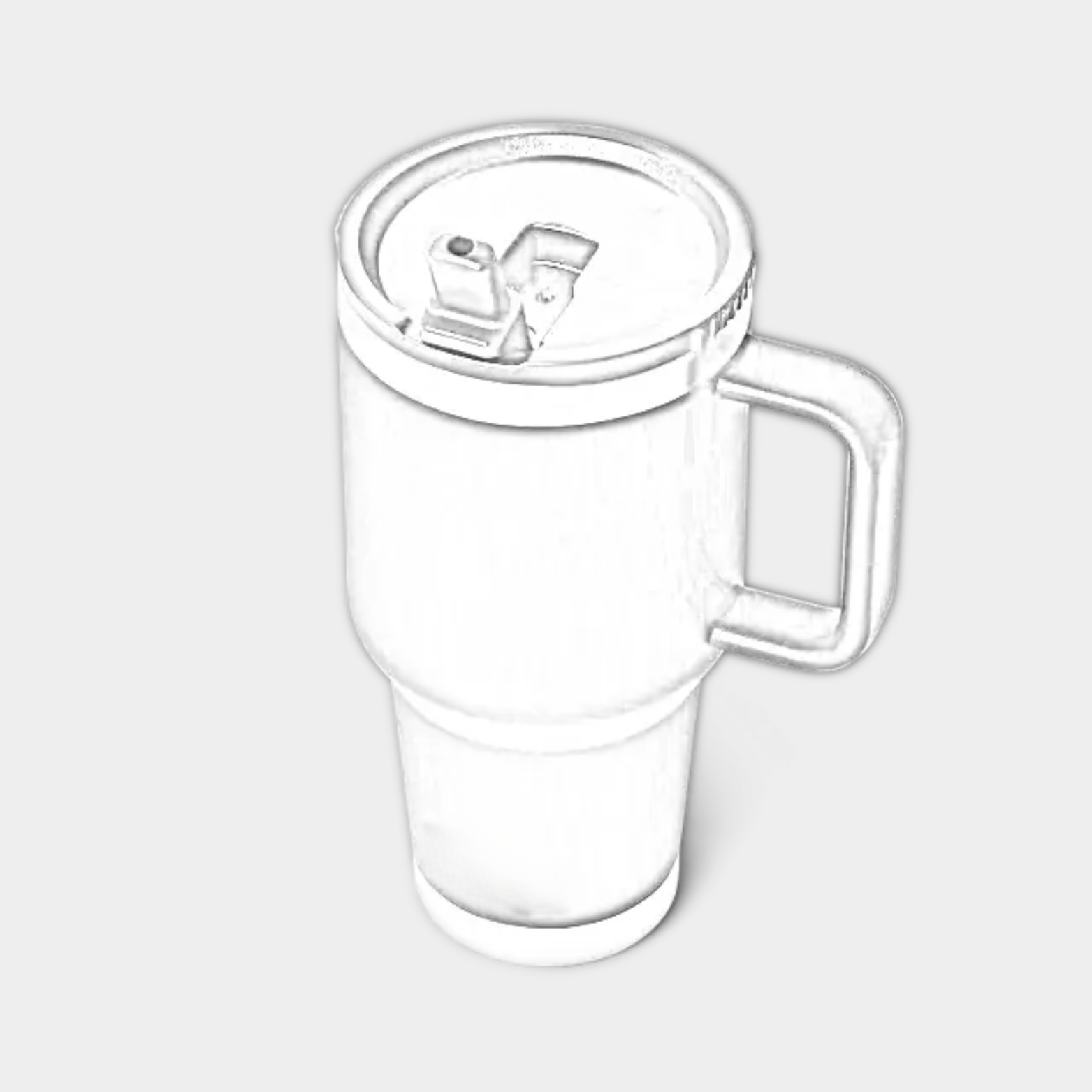 Customizable 30 oz YETI Rambler travel straw mug with laser-engraved design, featuring a durable stainless steel construction and lid.