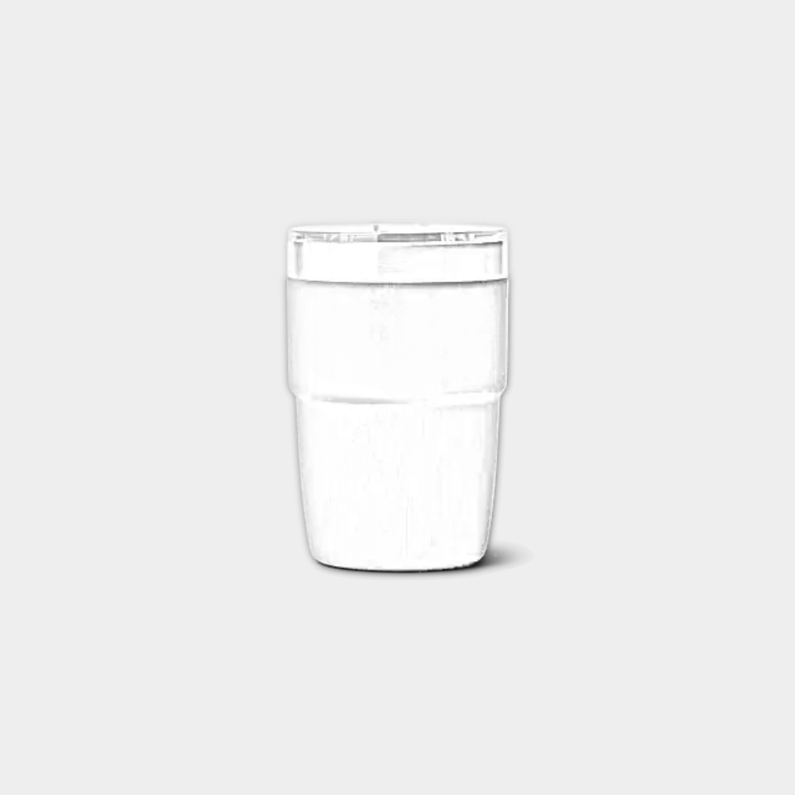 Customizable 8 oz YETI Rambler stackable cup with Durasip ceramic lining, engraved with ETCH Laser Engraving design.