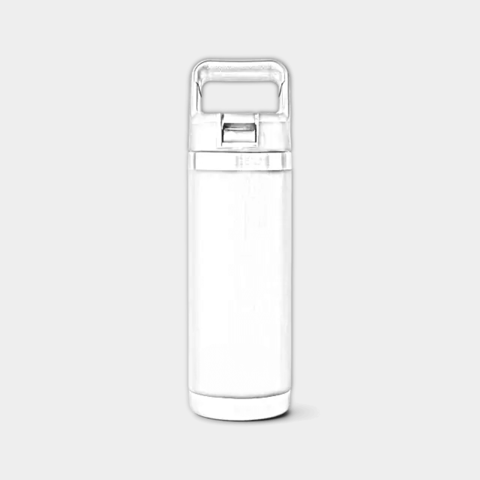 Customizable 18 oz YETI Rambler straw bottle with laser-engraved design, made of durable stainless steel.