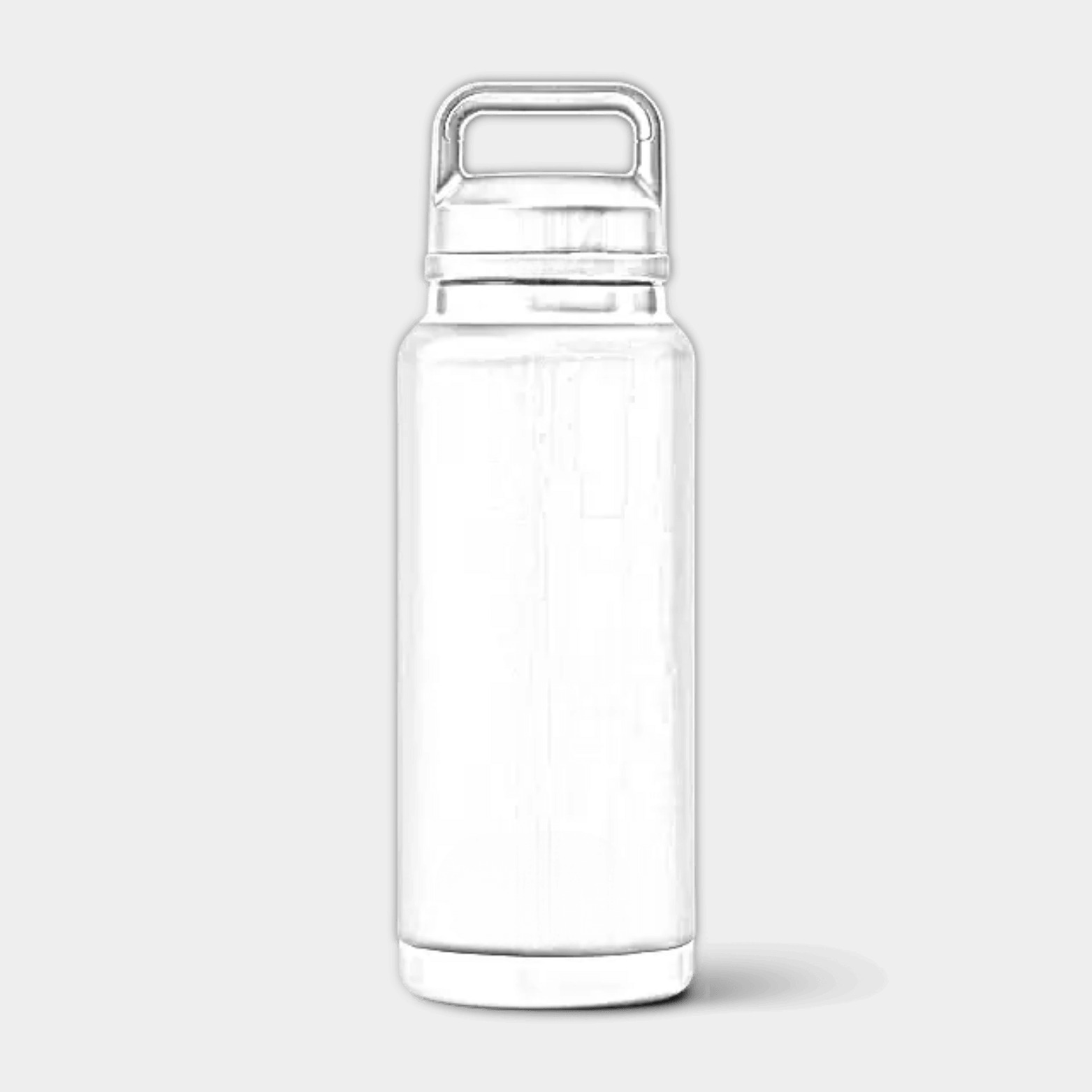 Customizable 36 oz YETI Rambler Bottle with Chug Lid, featuring ETCH Laser Engraving design on durable stainless steel.