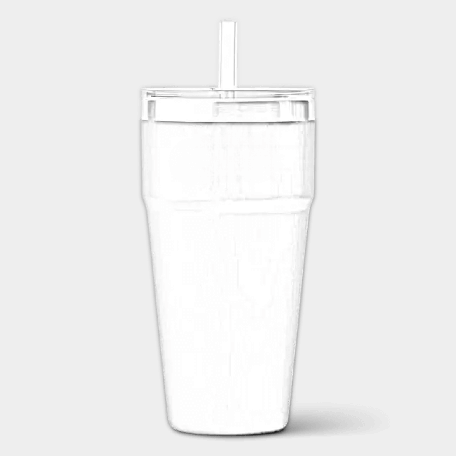Customizable 26 oz YETI Rambler straw stackable cup with laser engraving, featuring durable stainless steel construction and spill-resistant lid