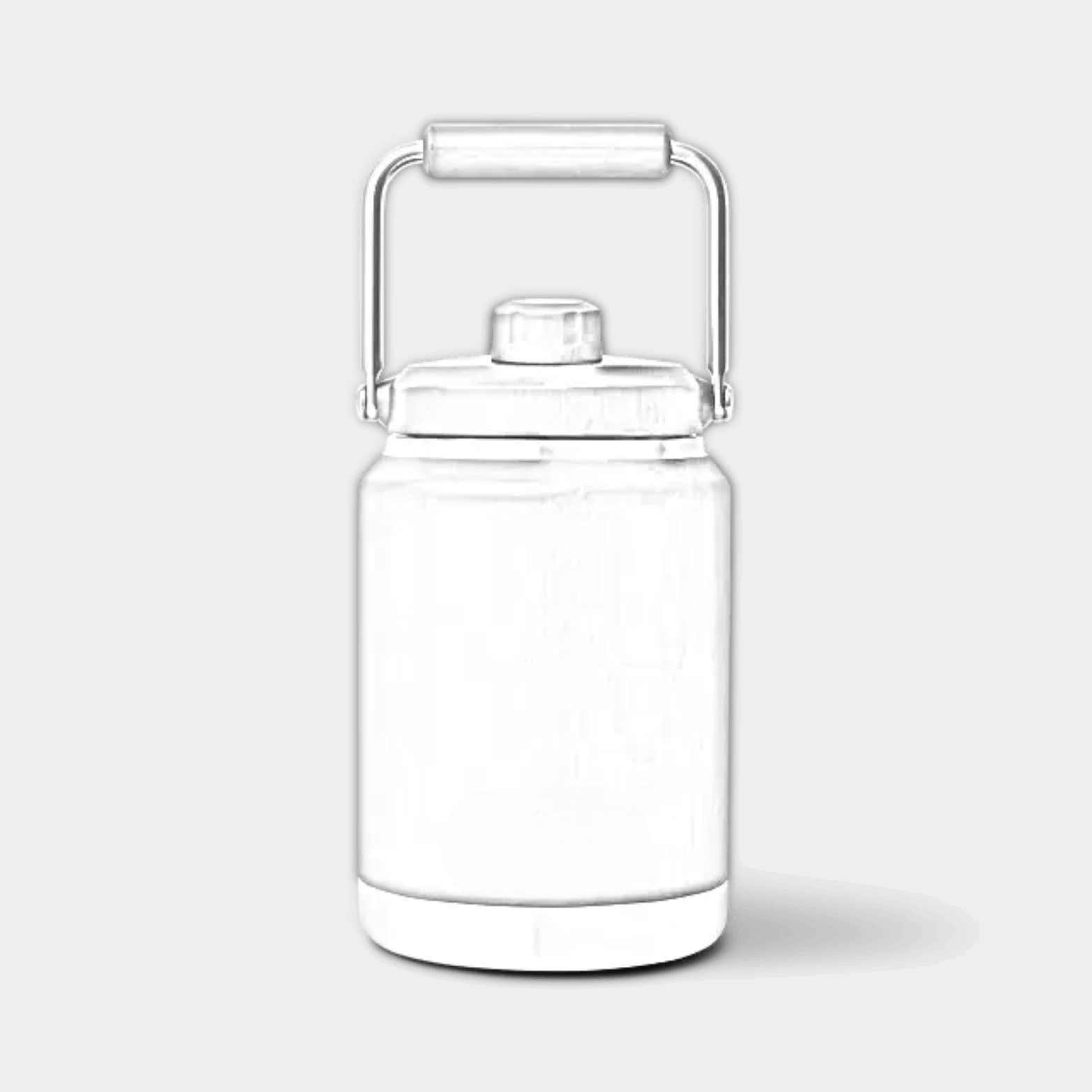 Customisable 1.9L YETI Rambler Jug with laser-etched design, showcasing a sleek, durable stainless steel water container.