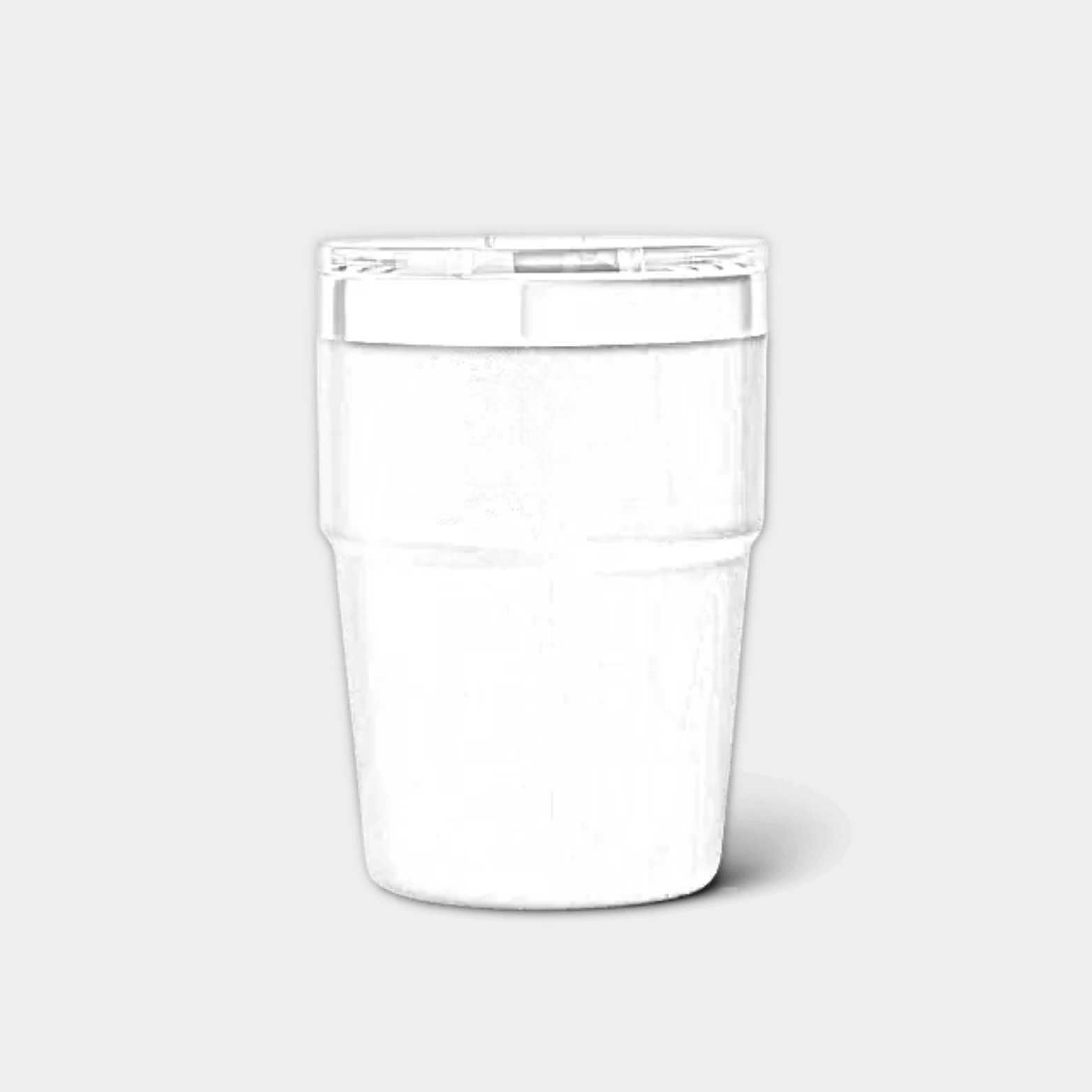 Customisable 16 oz YETI Rambler stackable cup with laser-engraved design, featuring stainless steel construction and durable finish.