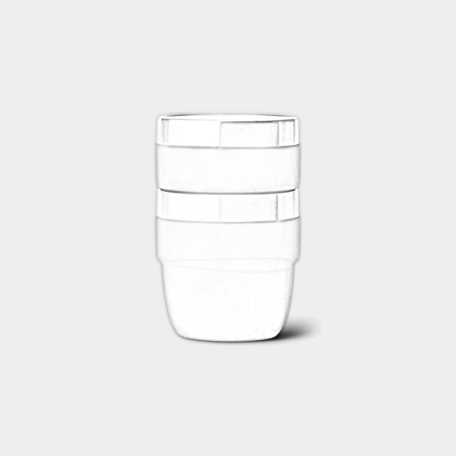 Two YETI Rambler stackable cups with Durasip ceramic lining, custom engraved with ETCH Laser Engraving, 4 oz capacity.