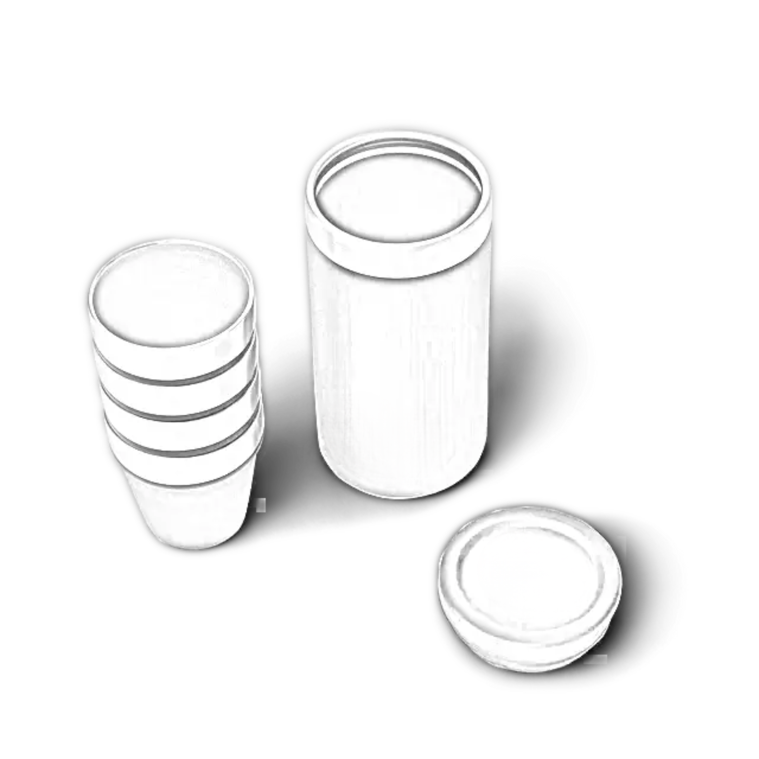 Customisable YETI® Shot Glasses with Carrying Case - Single/Double Side Engraving