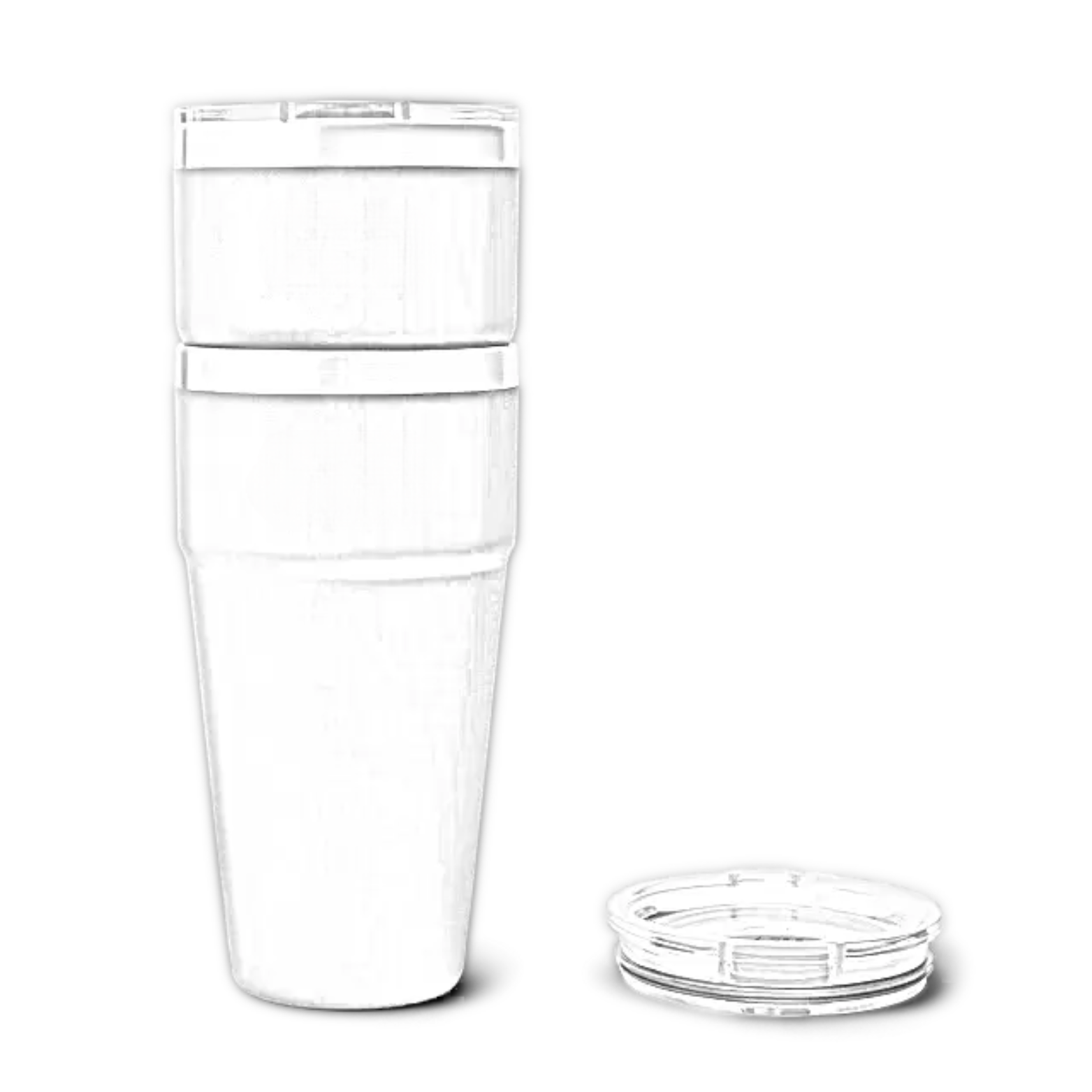 Customisable 30 OZ (887 ML) YETI® RAMBLER Stackable - Single/Double Side Engraving