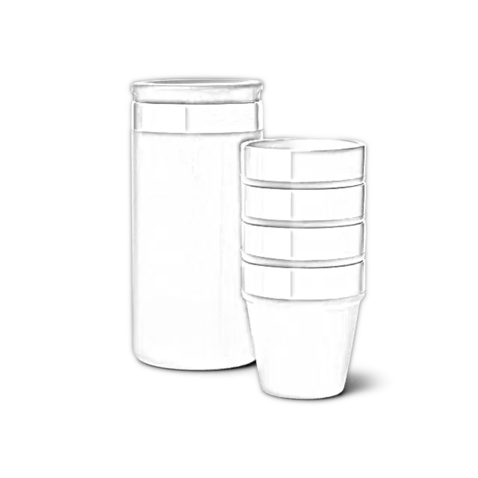 Customisable YETI® Shot Glasses with Carrying Case - Single/Double Side Engraving