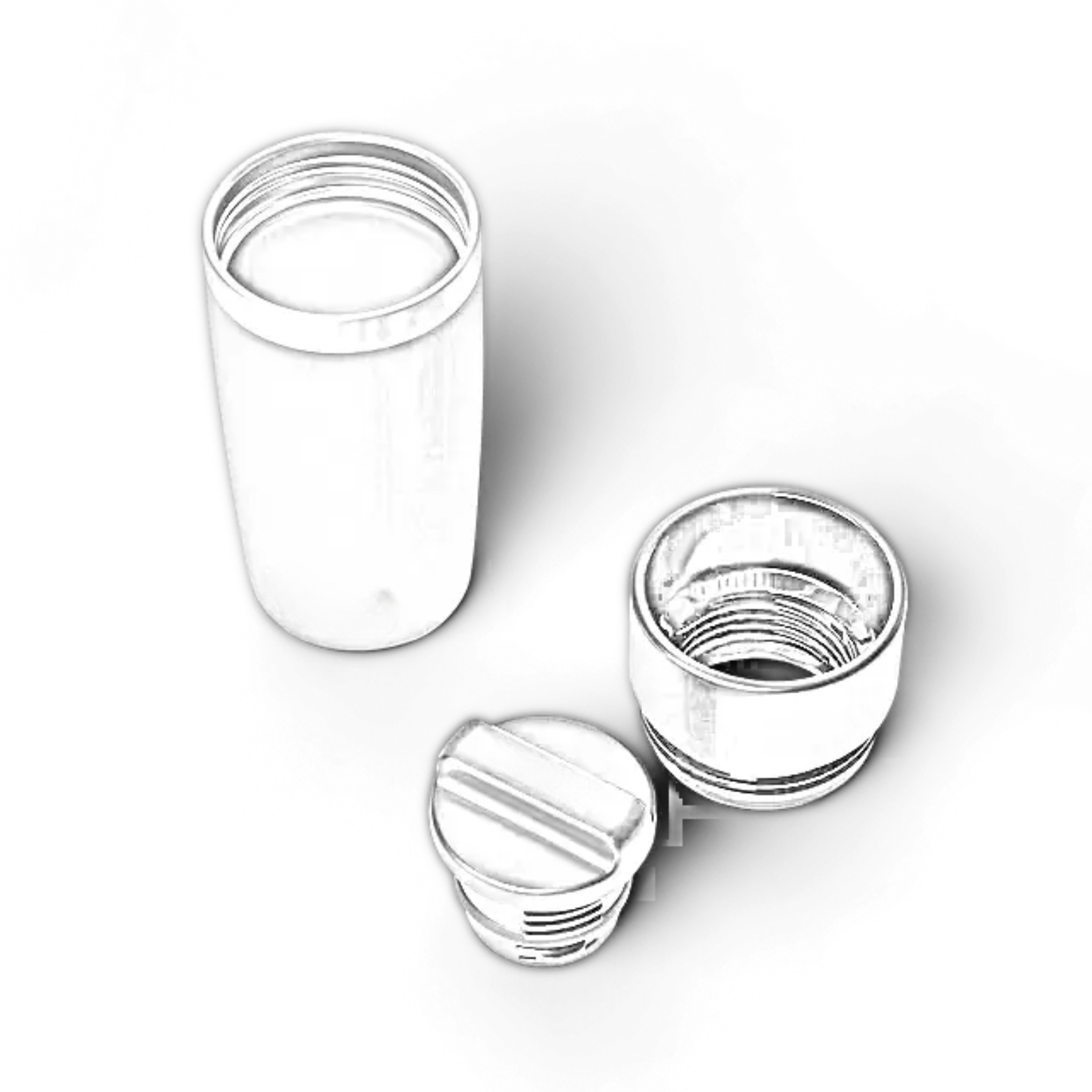 Customisable 12 OZ (354ML) Travel Bottle with Commuter Cap  - Single/Double Side Engraving