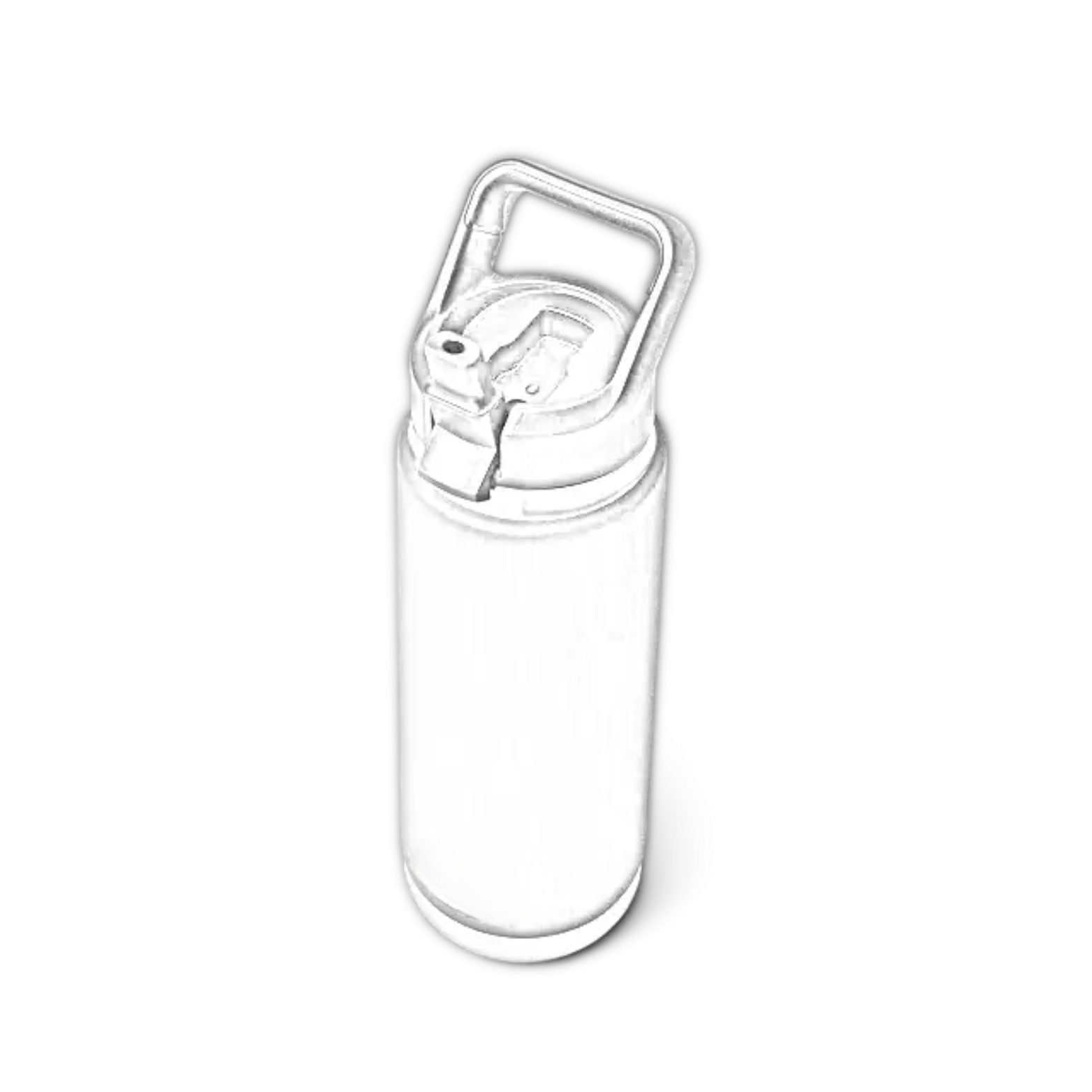 Customisable 26 OZ (760ML) YETI® RAMBLER Bottle With Straw Lid - Single/Double Side Engraving