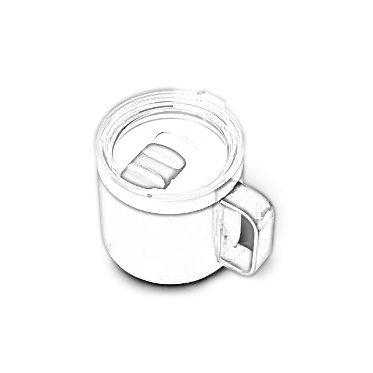 Customisable 14 OZ (414ML) YETI® RAMBLER Stackable Mug - Single/Double Side Engraving