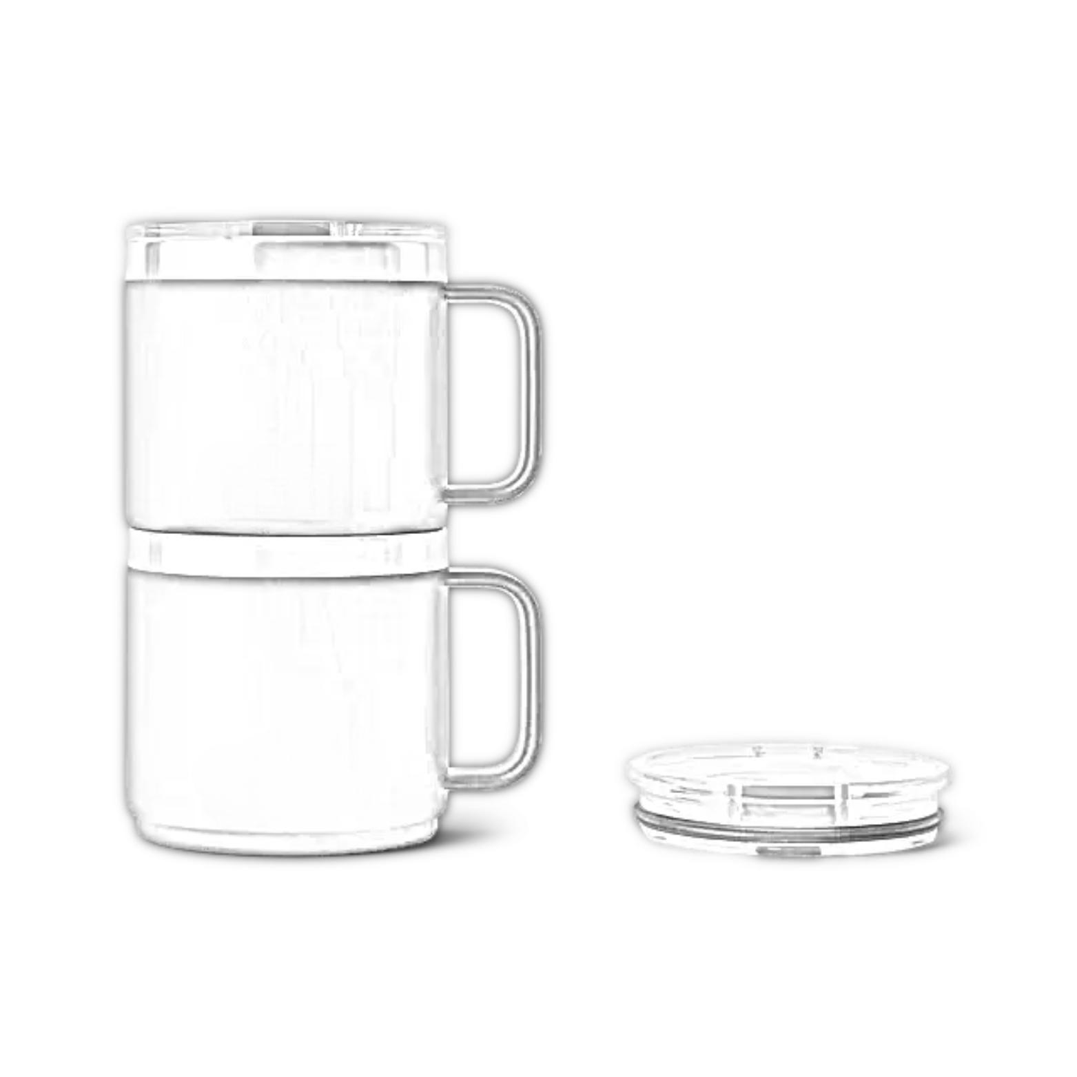 Customisable 14 OZ (414ML) YETI® RAMBLER Stackable Mug - Single/Double Side Engraving