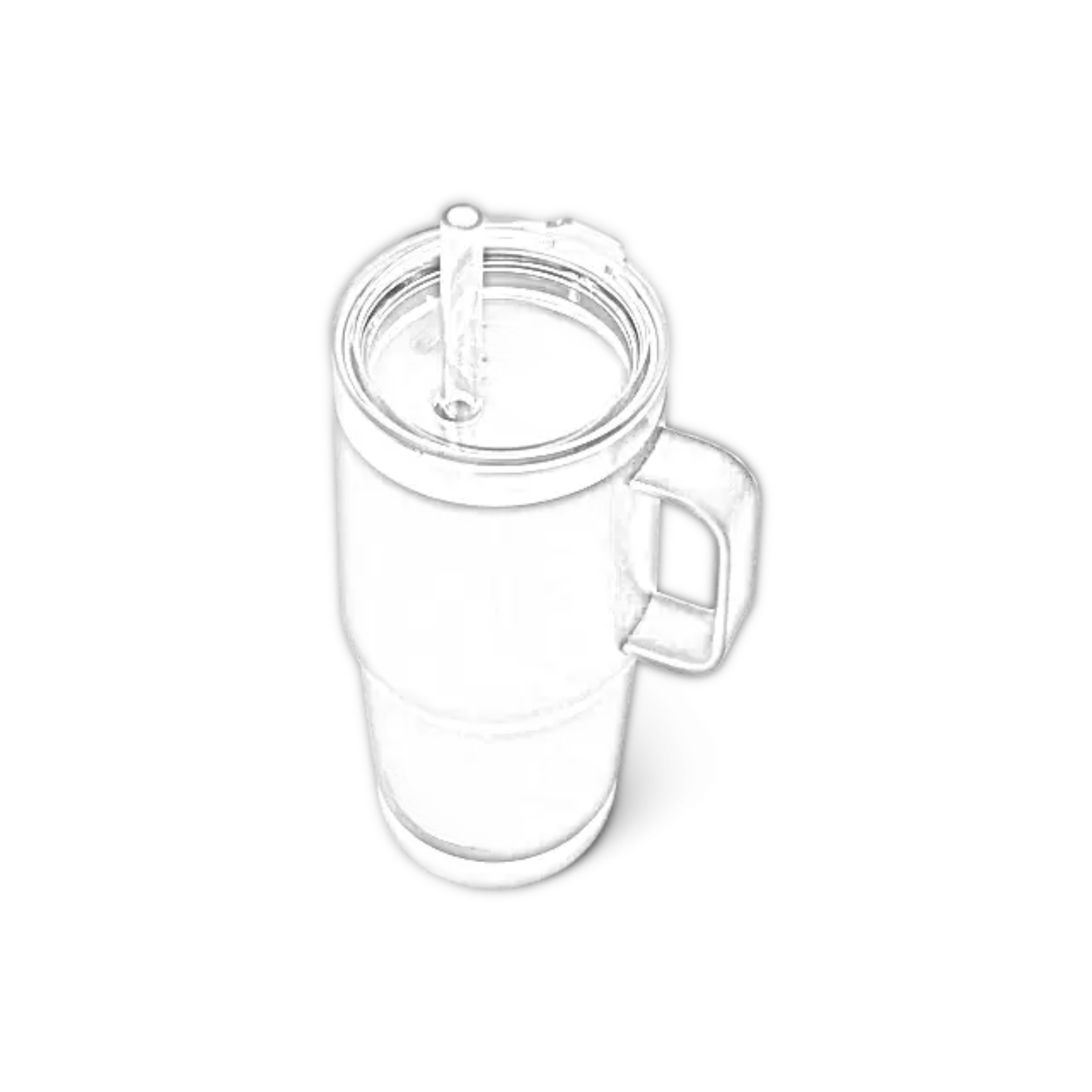 Customisable 25 OZ YETI® RAMBLER Straw Mug - Single/Double Side Engraving