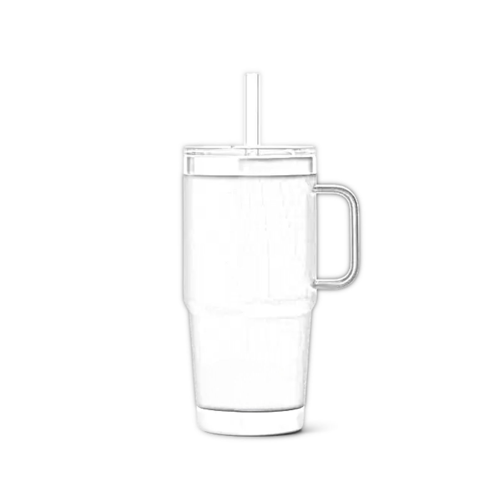 Customisable 25 OZ YETI® RAMBLER Straw Mug - Single/Double Side Engraving