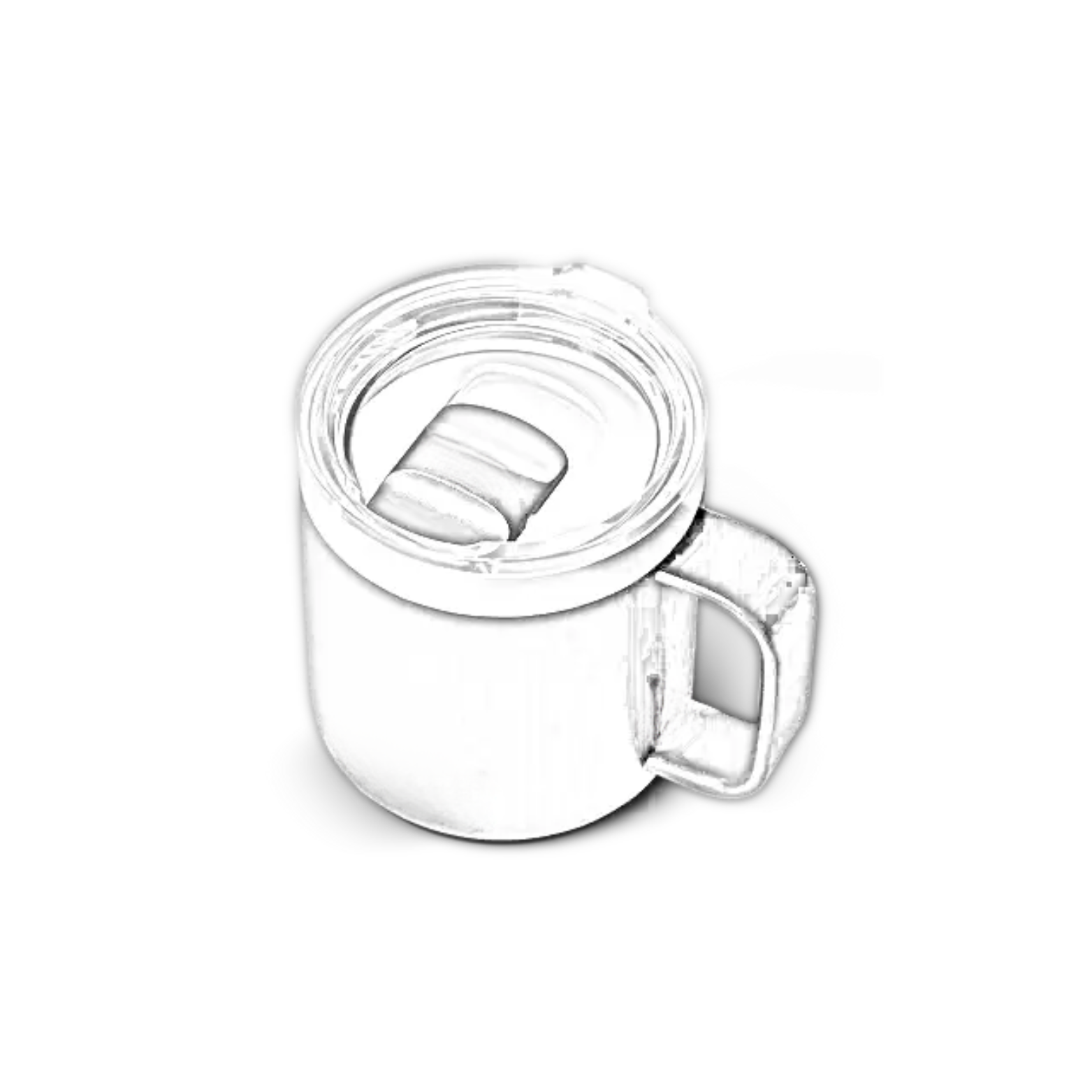 Customisable 10 OZ (296ML) YETI® RAMBLER Stackable Mug - Single/Double Side Engraving