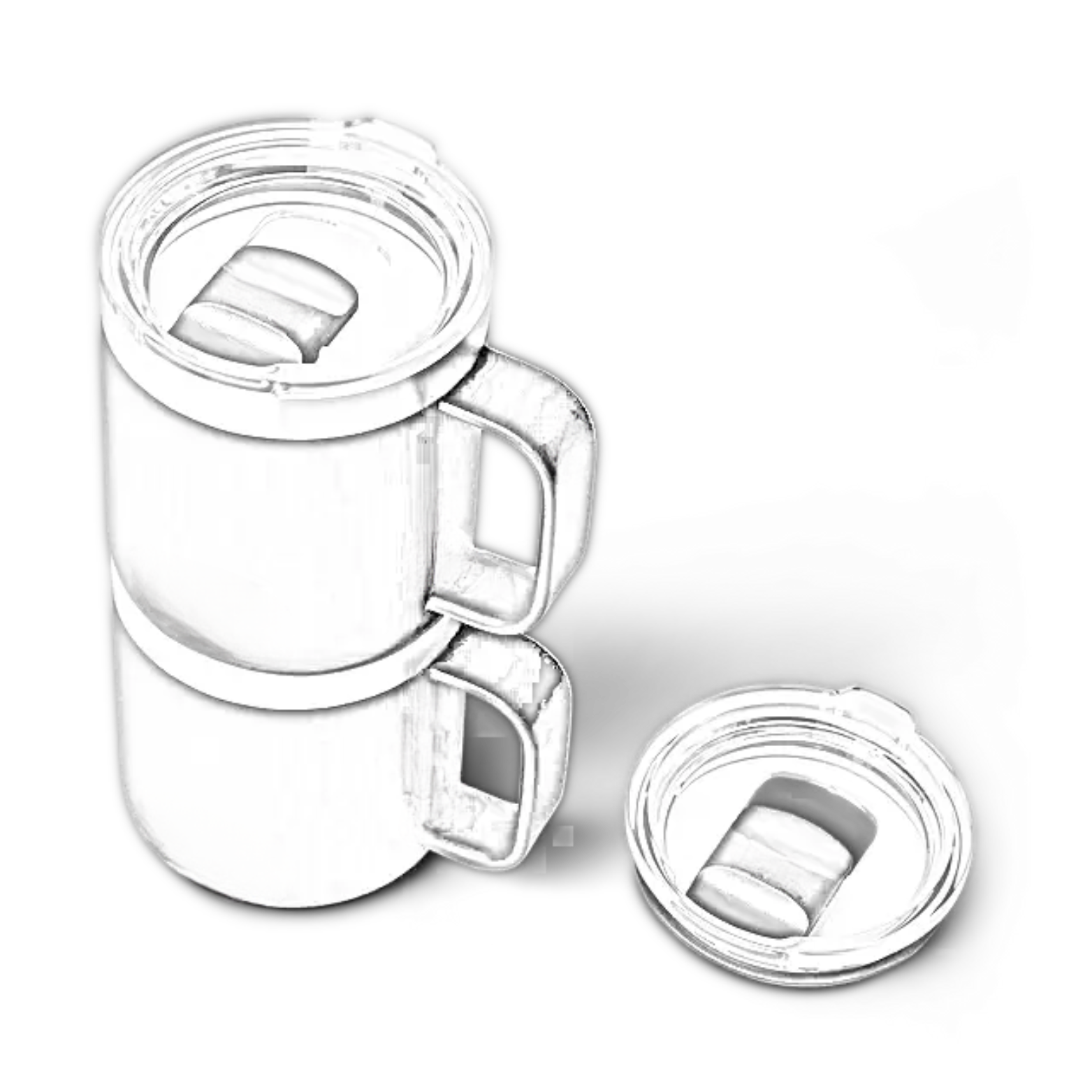 Customisable 10 OZ (296ML) YETI® RAMBLER Stackable Mug - Single/Double Side Engraving