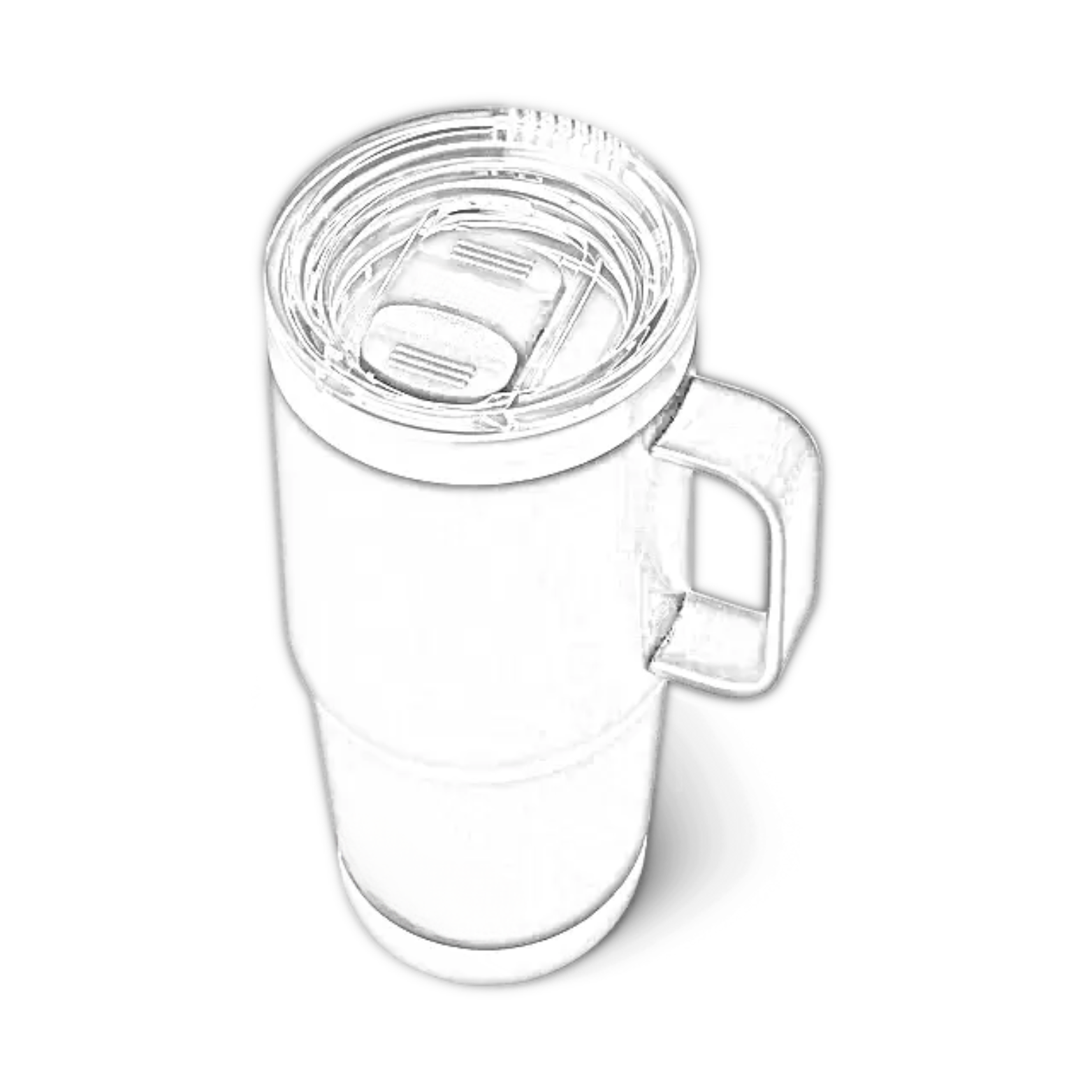 Customisable 20 OZ (591ML) YETI® RAMBLER Travel Mug - Single/Double Side Engraving