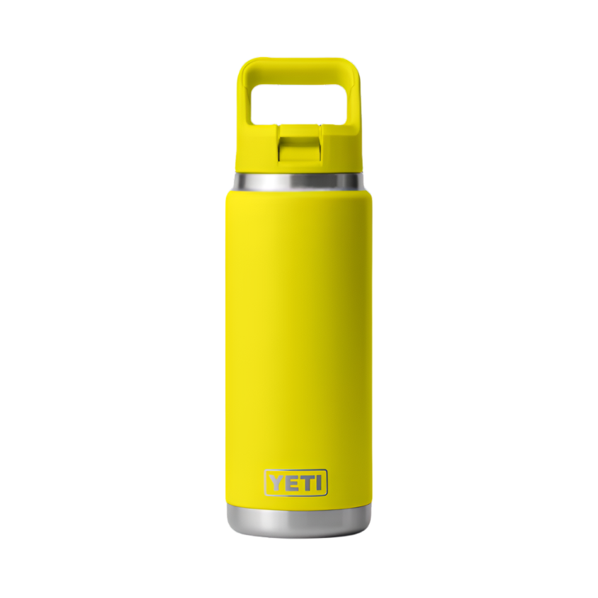 Customisable 26 oz YETI Rambler bottle showcasing its vibrant color and sleek design.