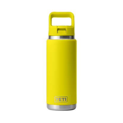 Customisable 26 oz YETI Rambler bottle showcasing its vibrant color and sleek design.