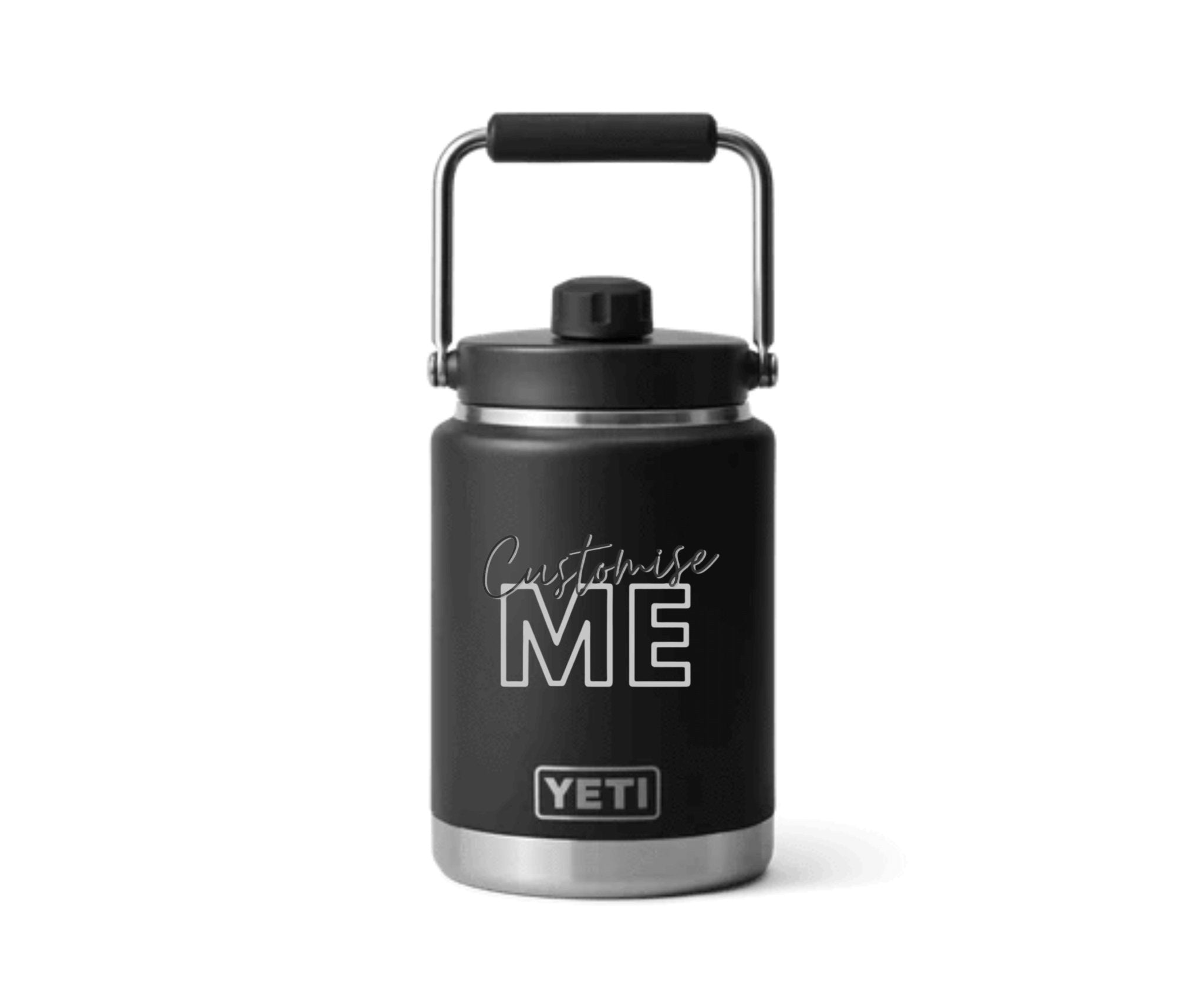 Custom Engraved | 1/2 GALLON (1.9L) YETI RAMBLER Jug - ETCH Laser Engraving