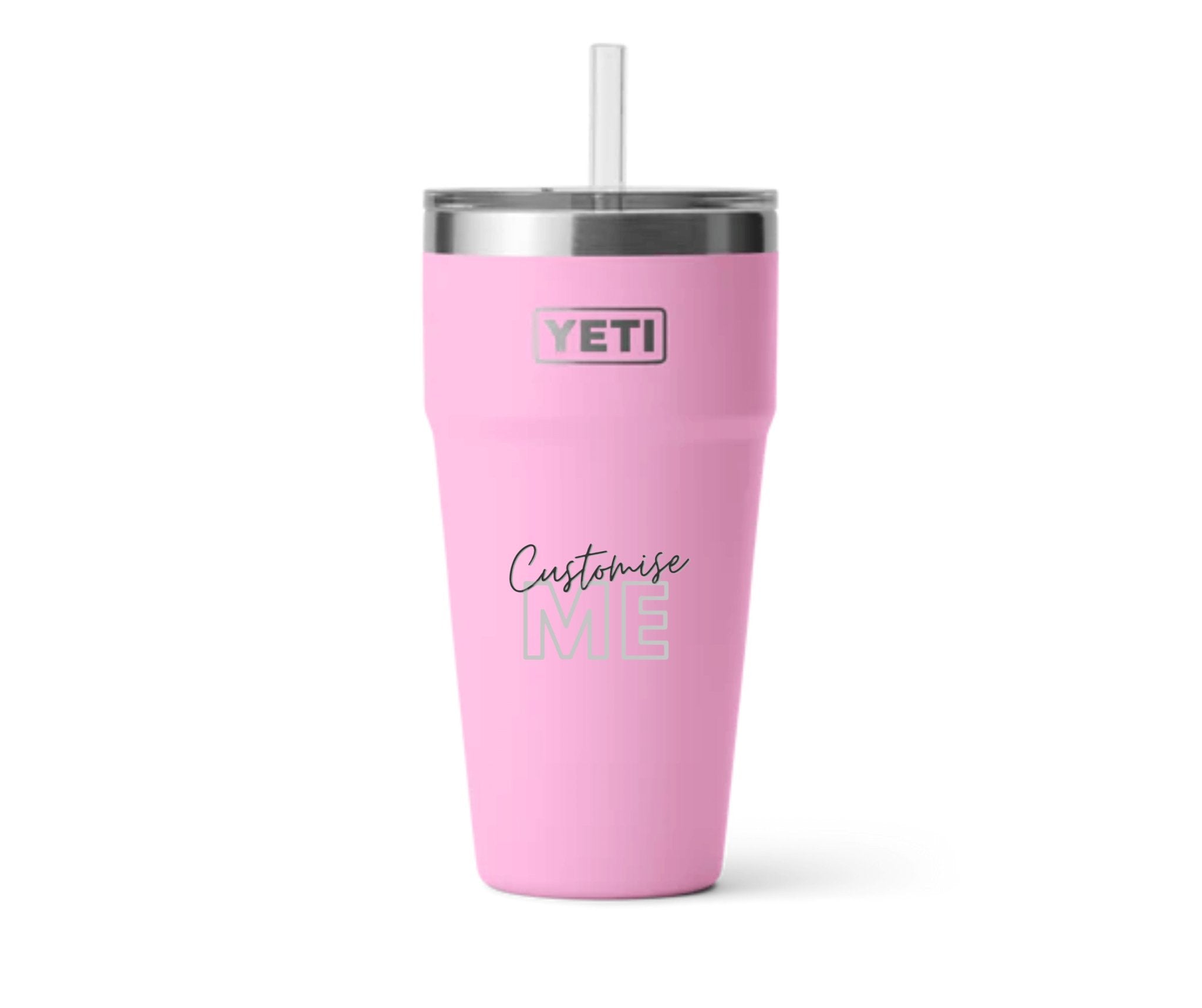 Custom Engraved | 26 OZ YETI RAMBLER Straw Stackable Cup - ETCH Laser Engraving