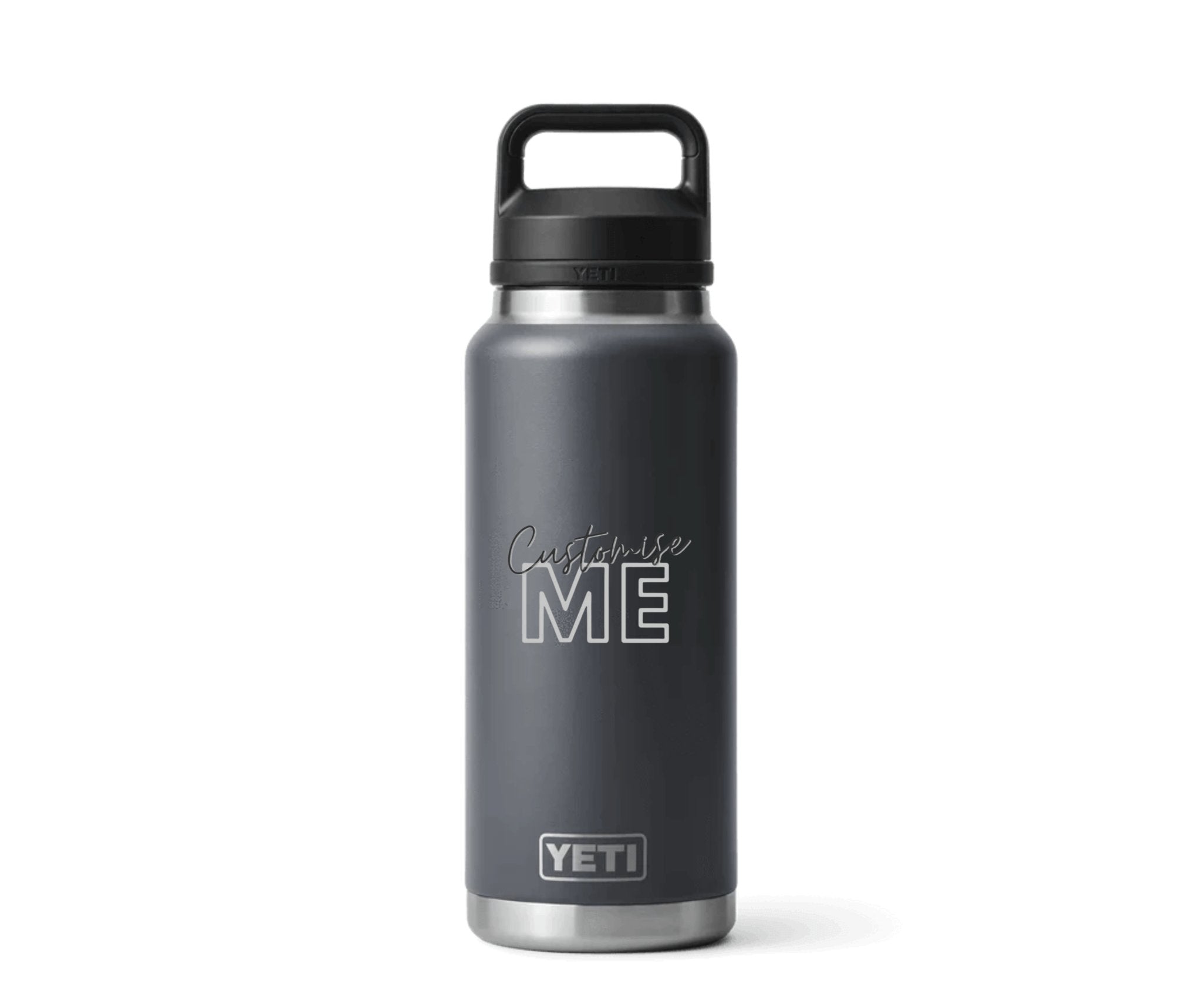 Custom Engraved | 36 OZ (1065ML) YETI RAMBLER Bottle With Chug Lid - ETCH Laser Engraving