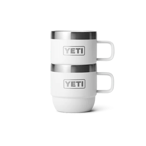 Custom Engraved | 6 OZ (177ML) YETI RAMBLER Stackable Mugs (2 Pack) - ETCH Laser Engraving