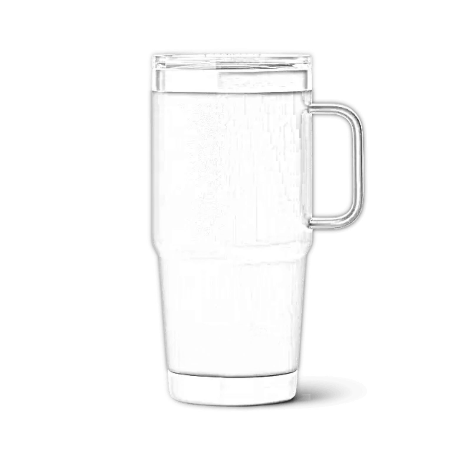 ETCH Laser Engraving BYO YETI shipping option label on a YETI tumbler or bottle.