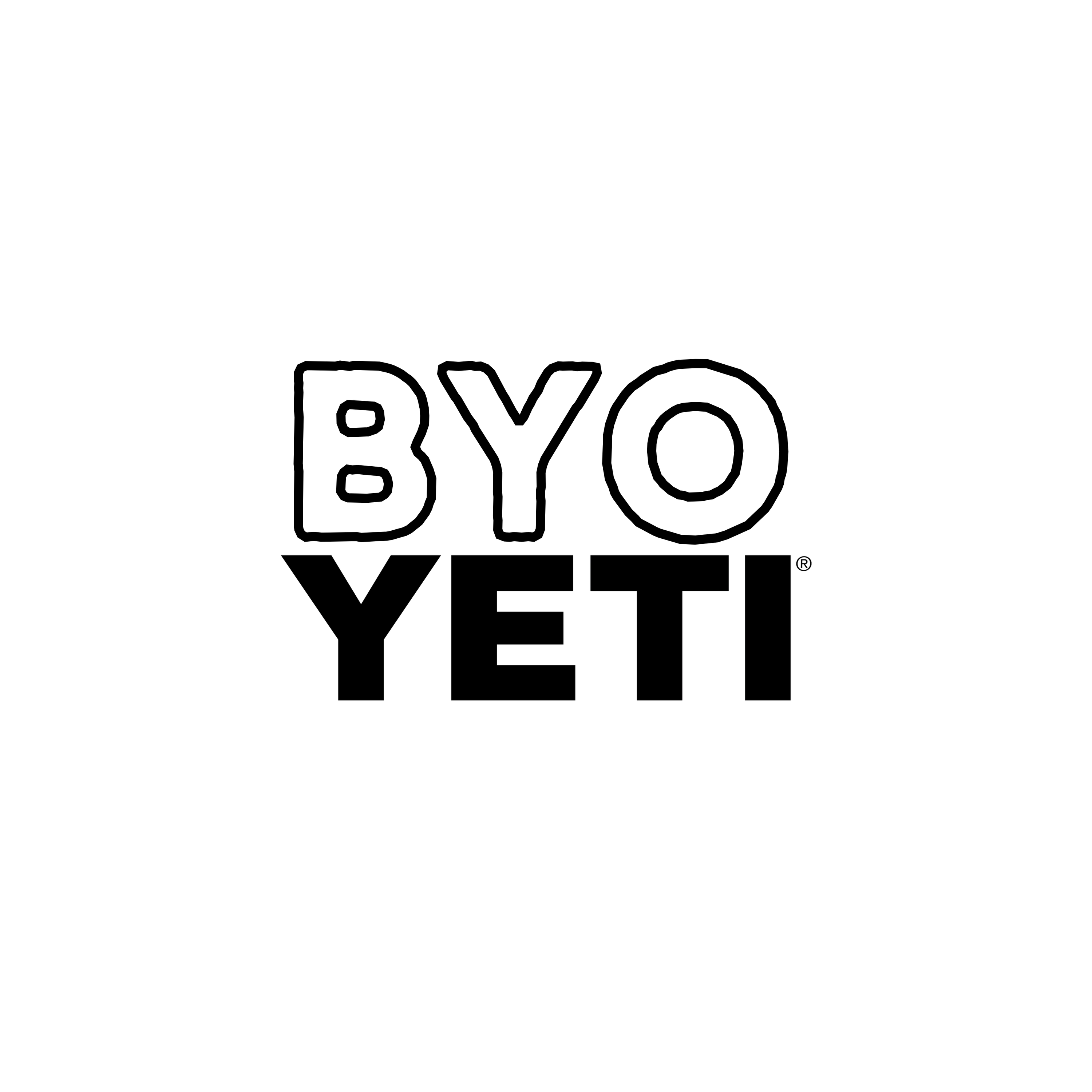ETCH Laser Engraving BYO YETI® shipping option label on a custom engraved YETI tumbler.
