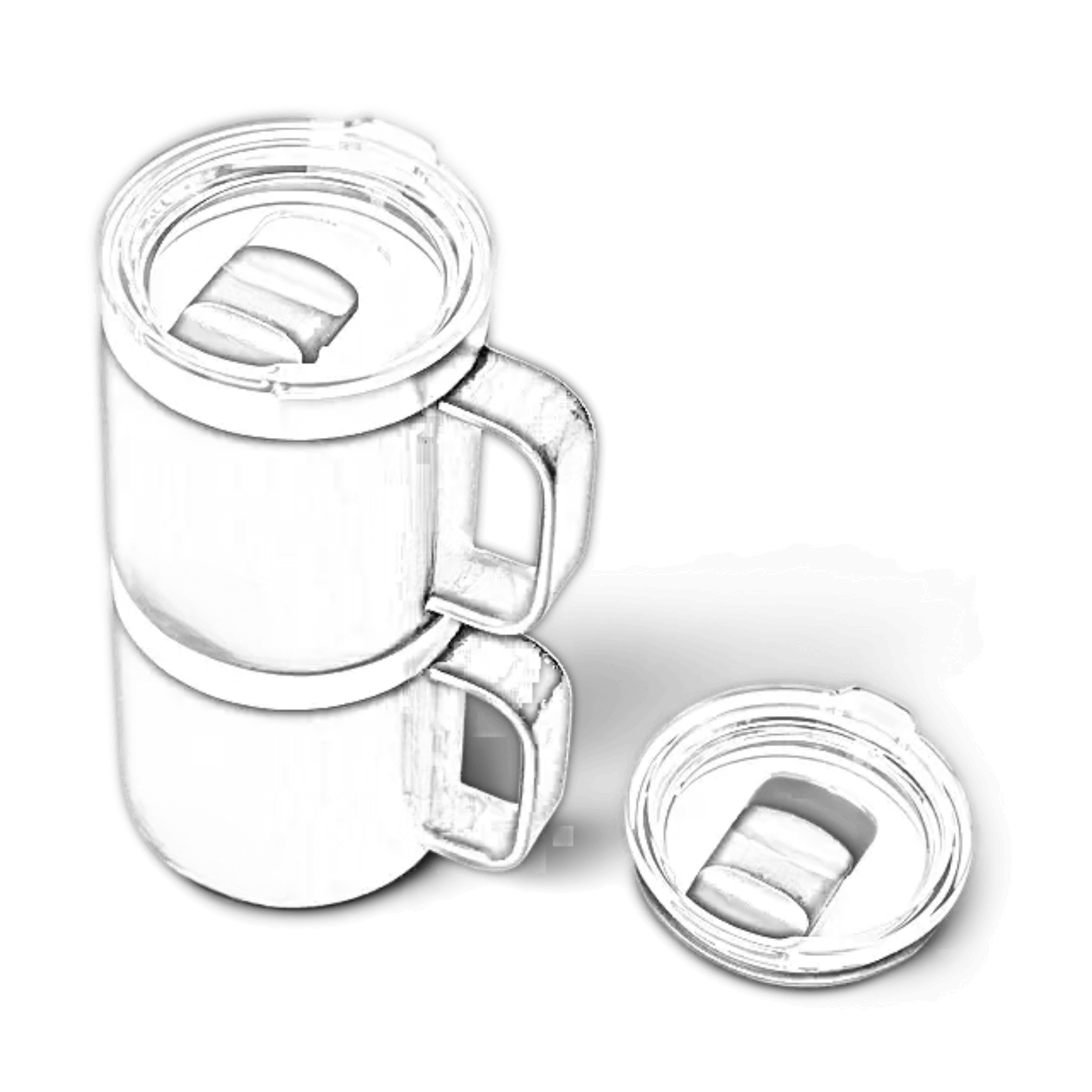 Black YETI Rambler stackable mug with Durasip ceramic lining, customizable 10 oz (296 ml) YETI® mug by ETCH Laser Engraving