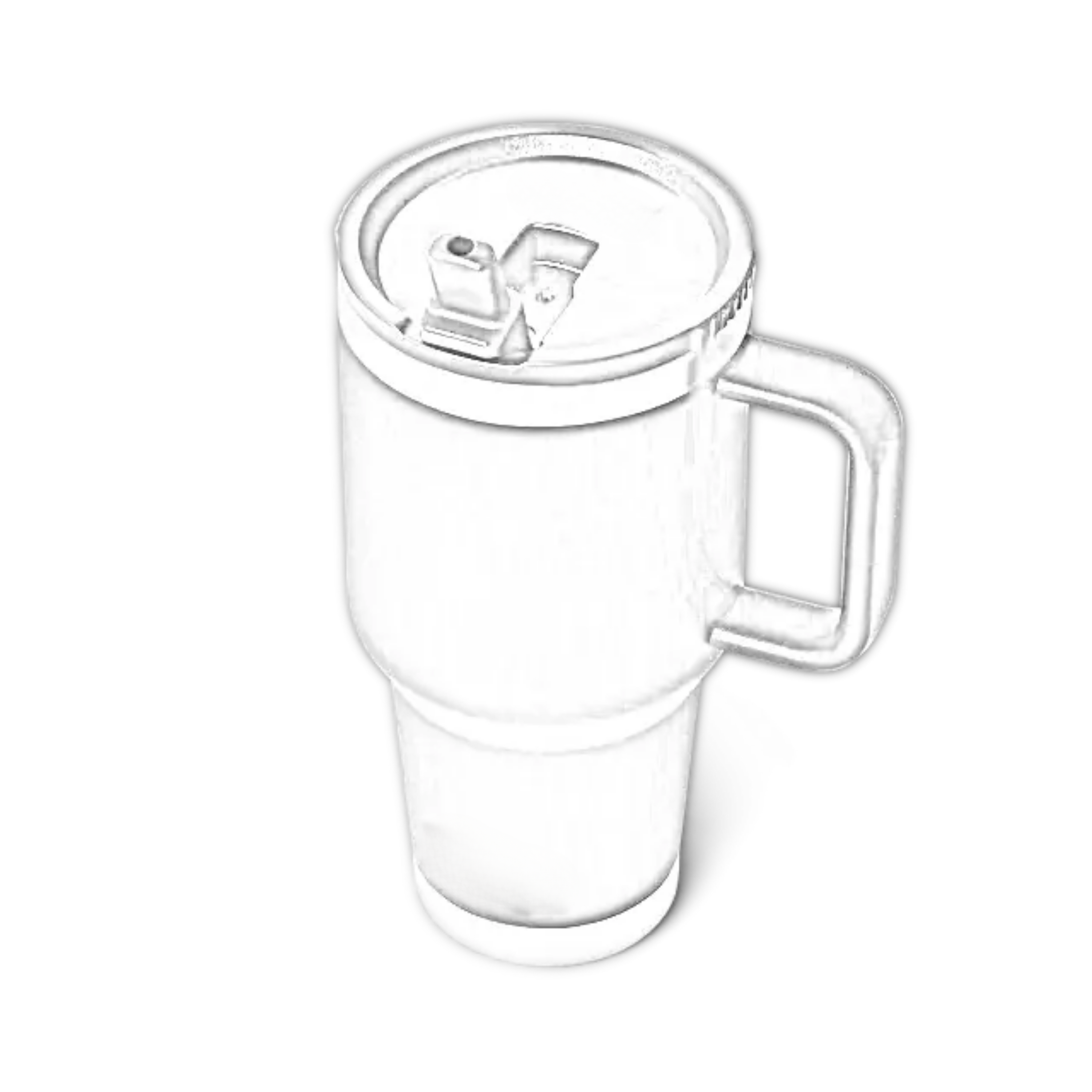 Customizable 30 oz YETI Rambler travel straw mug with laser engraving, featuring a floral blossom design on a stainless steel body.