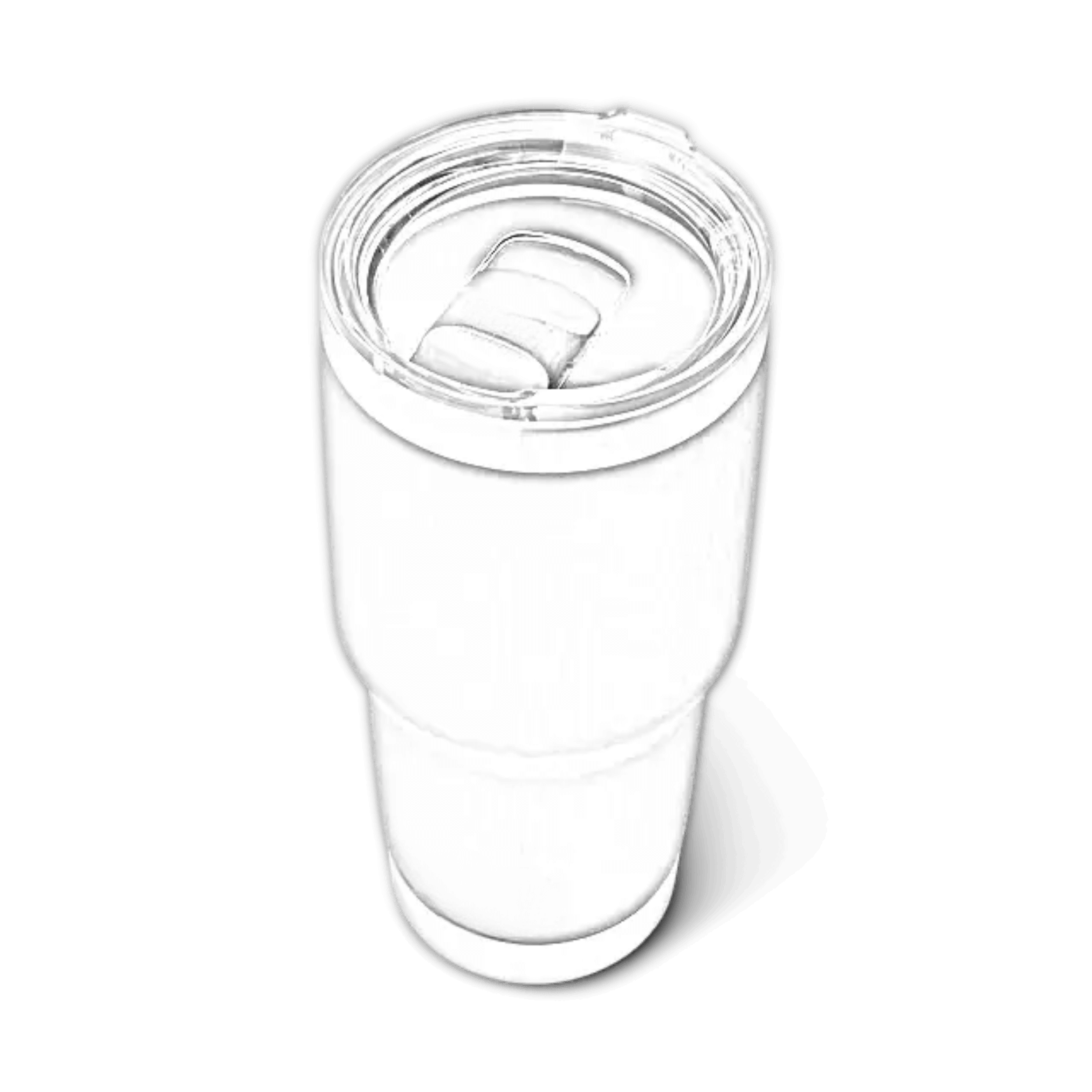 Black YETI Rambler Tumbler, customizable 30 oz (887 ml) with laser-engraved ETCH branding, designed for hot and cold drinks.