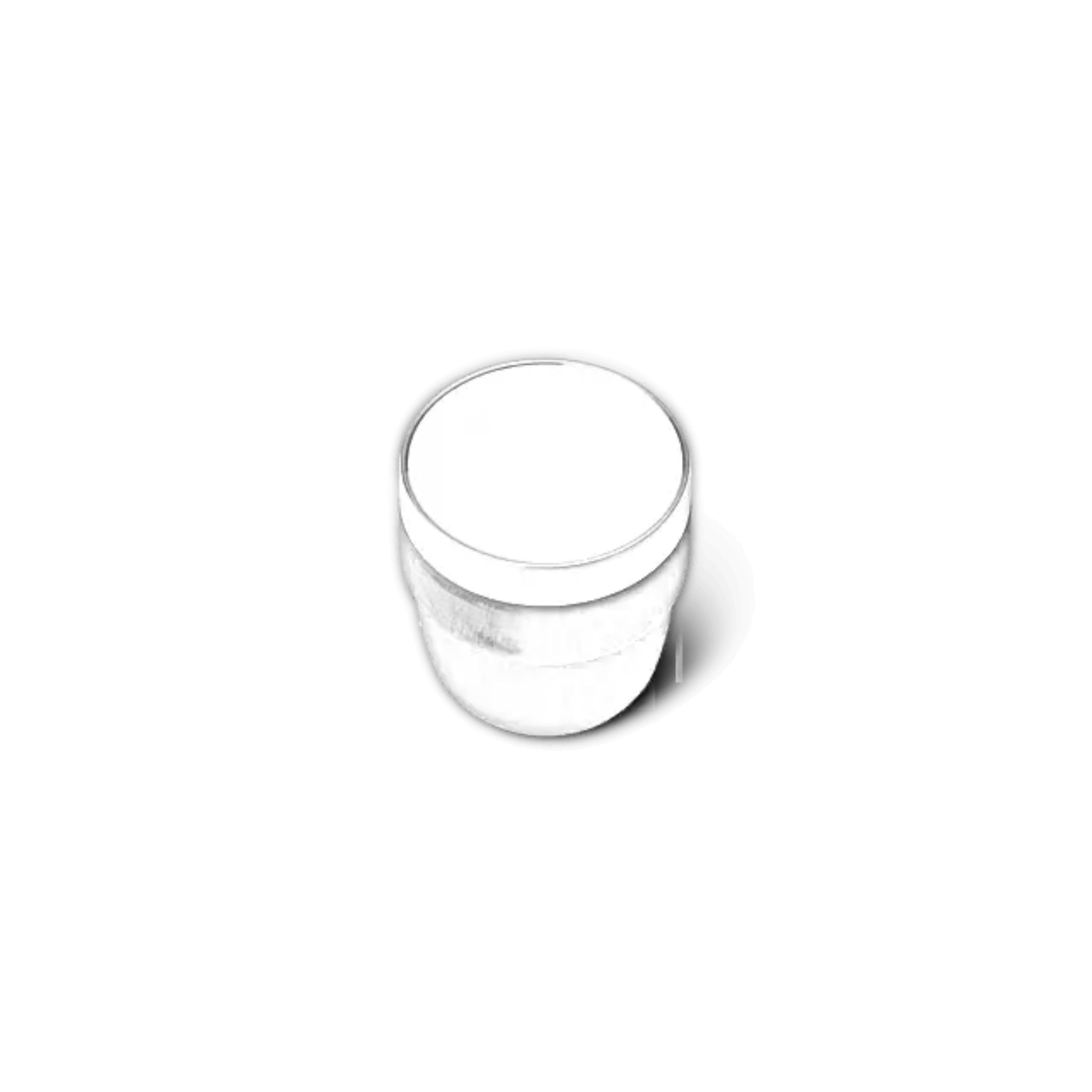 Two black YETI Rambler stackable cups with Durasip ceramic lining, customizable 4 oz (118 ml) size, engraved by ETCH Laser Engraving